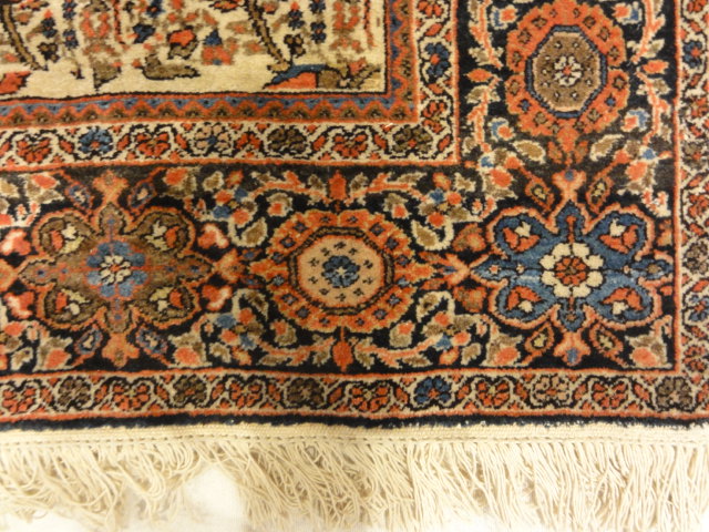 Fine Antique Sarouk Farahan Botteh with Rare Ivory Background 30107