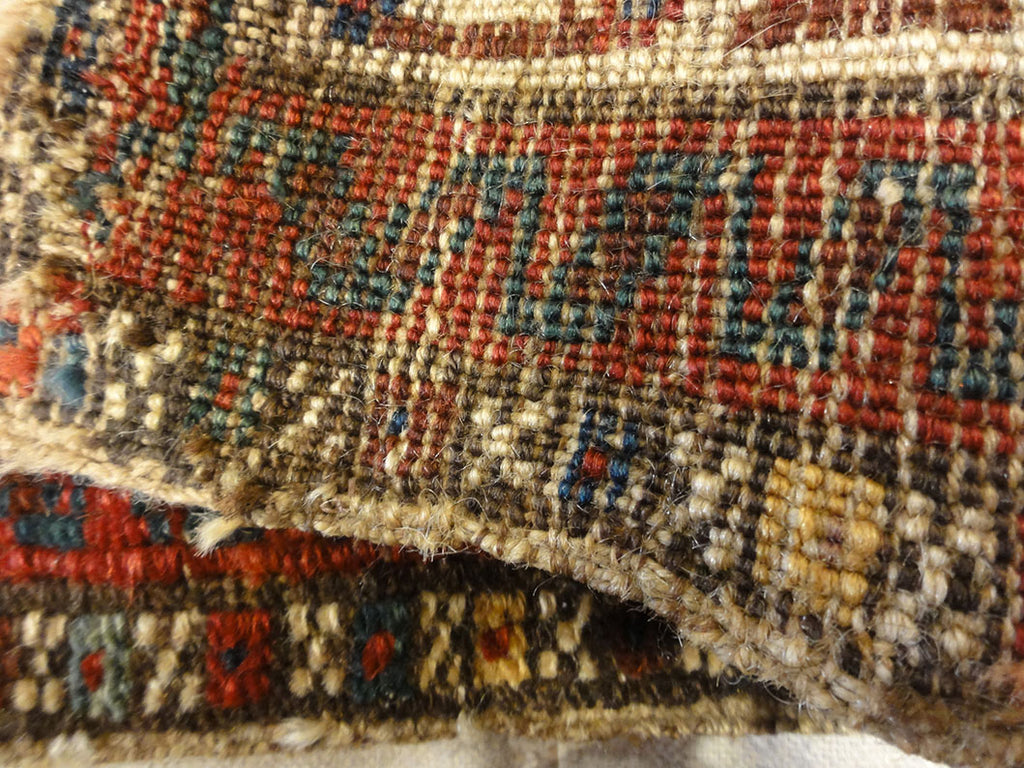 Antique Persian Jaf Kurd Rug Circa 1880. A piece of genuine authentic woven carpet art sold by Santa Barbara Design Center Rugs and More.