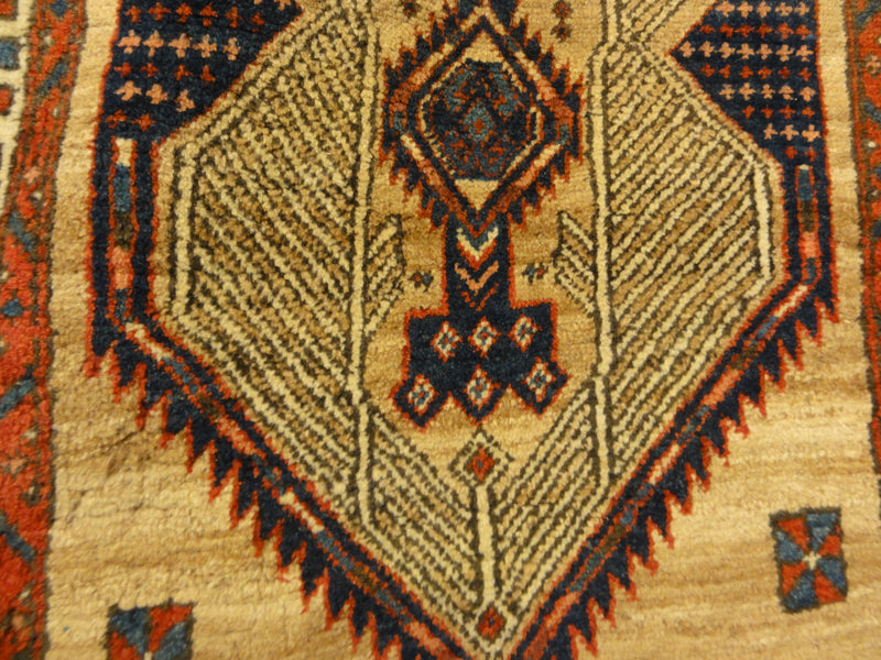 28910 Antique Sarab camel hair collectable rug