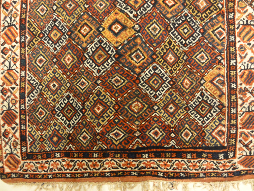 Antique Lori South Persian. A piece of genuine authentic antique woven carpet art sold by Santa Barbara Design Center, Rugs and More.