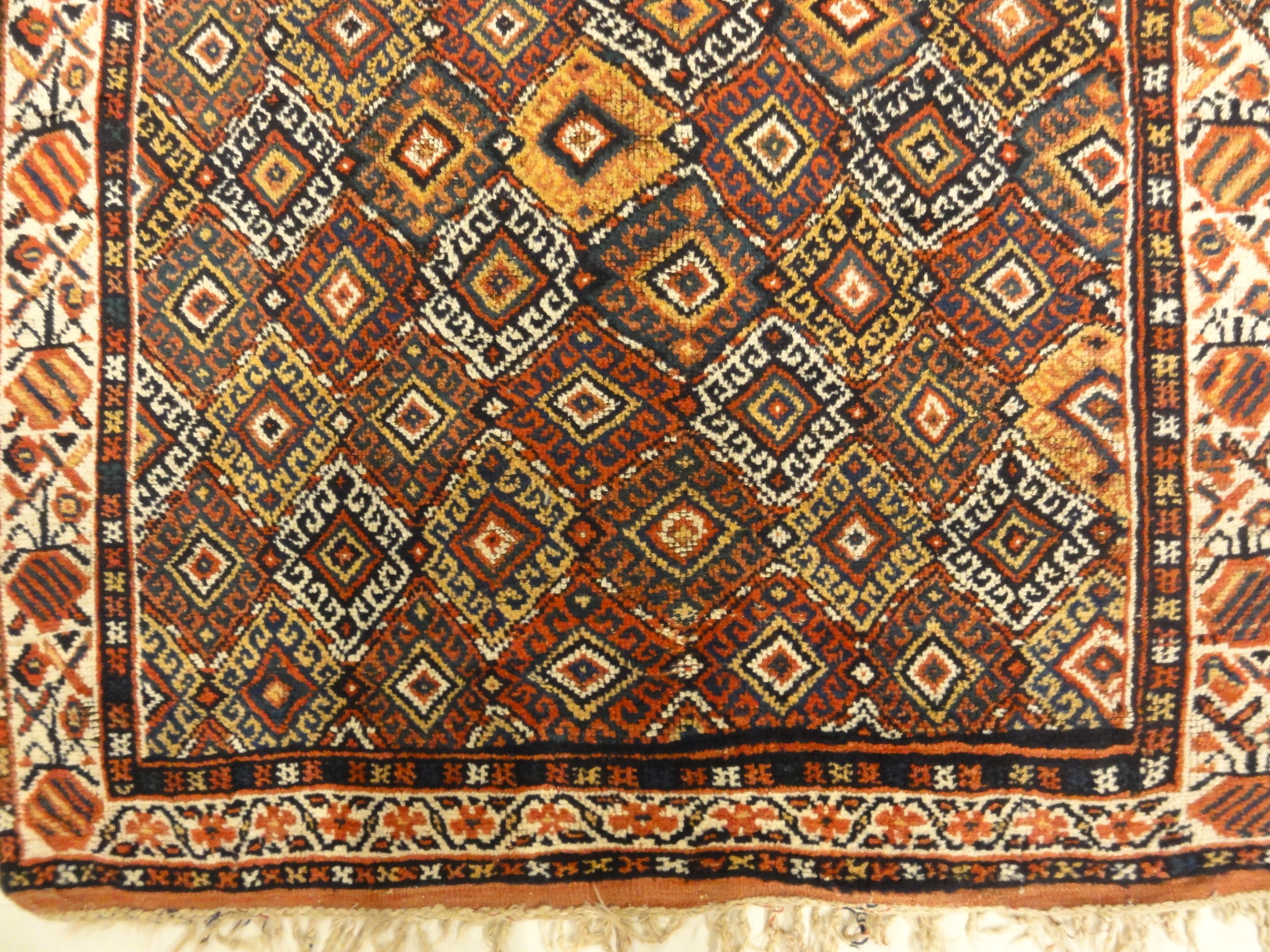 Antique Lori South Persian. A piece of genuine authentic antique woven carpet art sold by Santa Barbara Design Center, Rugs and More.