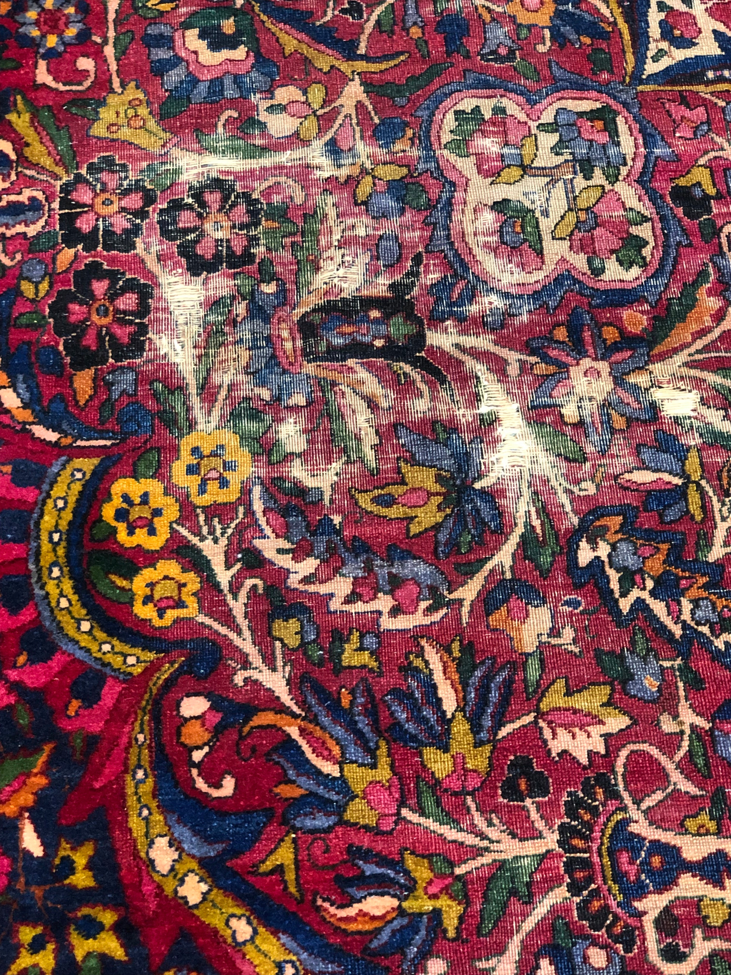 Antique Ravar Kerman Rug 38024