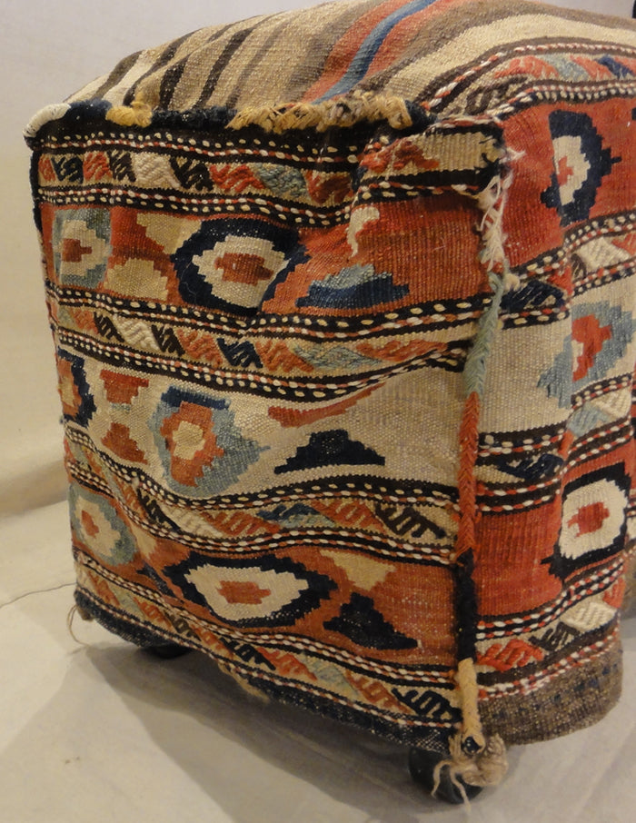 31990 Shahsavan Antique Kelim Camel Bag