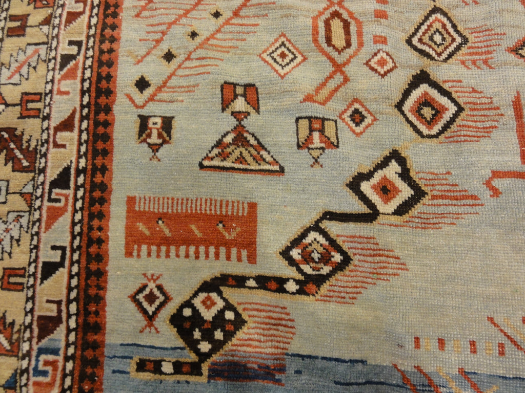 Unique antique Caucasian Shirvan Prayer Rug 30251