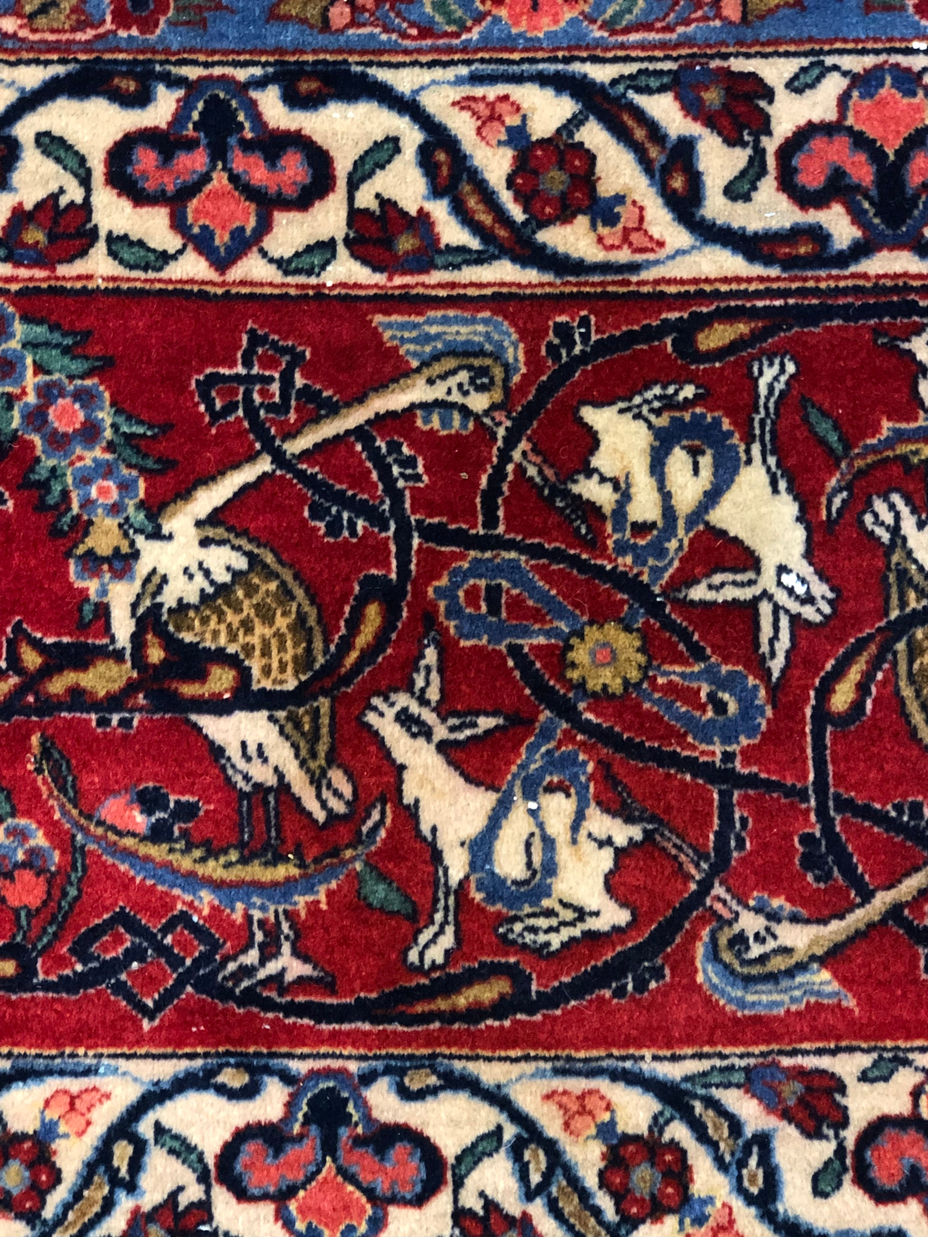 Rare Antique Dabir Kashan 38008