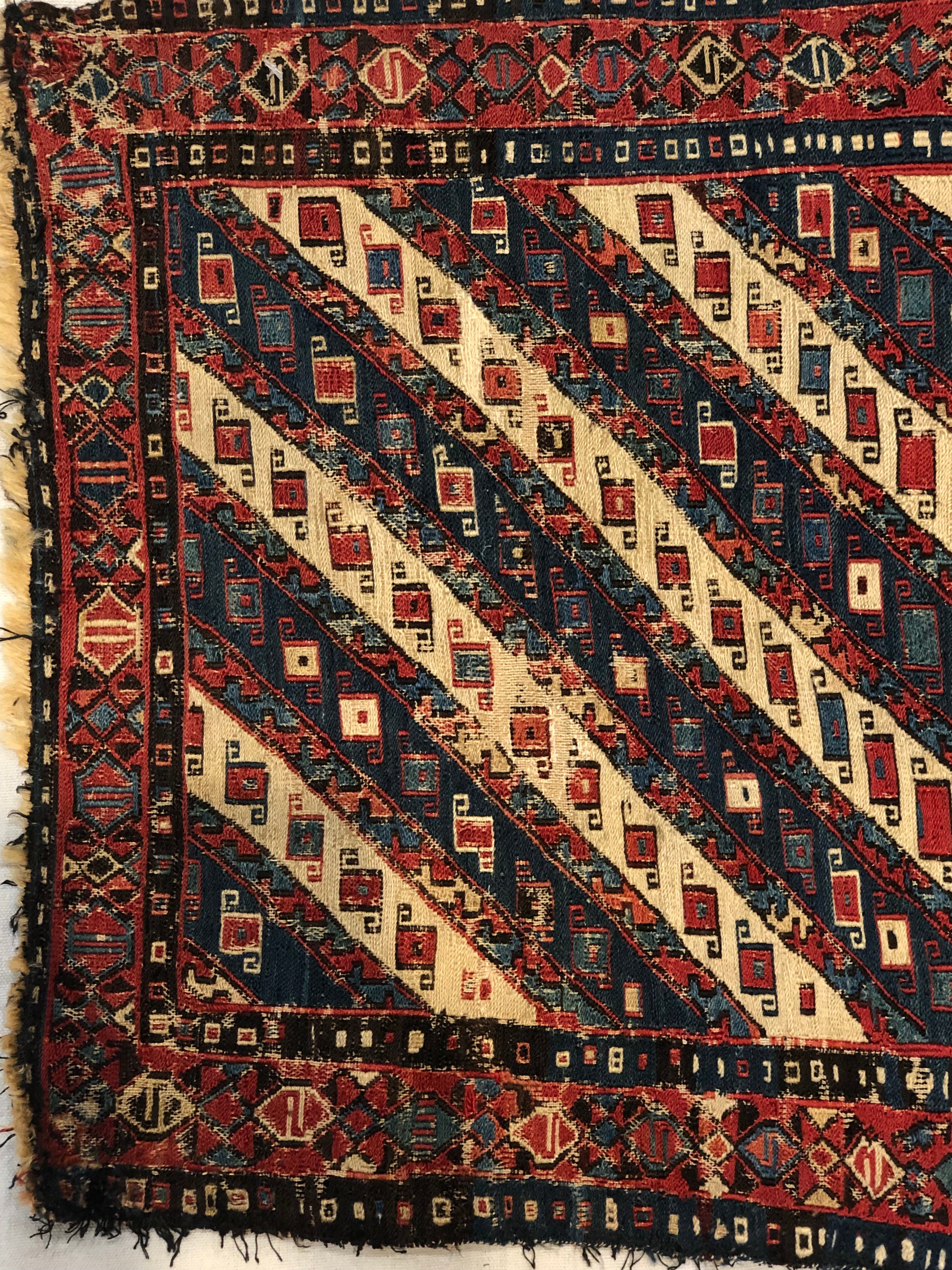 38219 Antique Caucasian Sumak Bagface