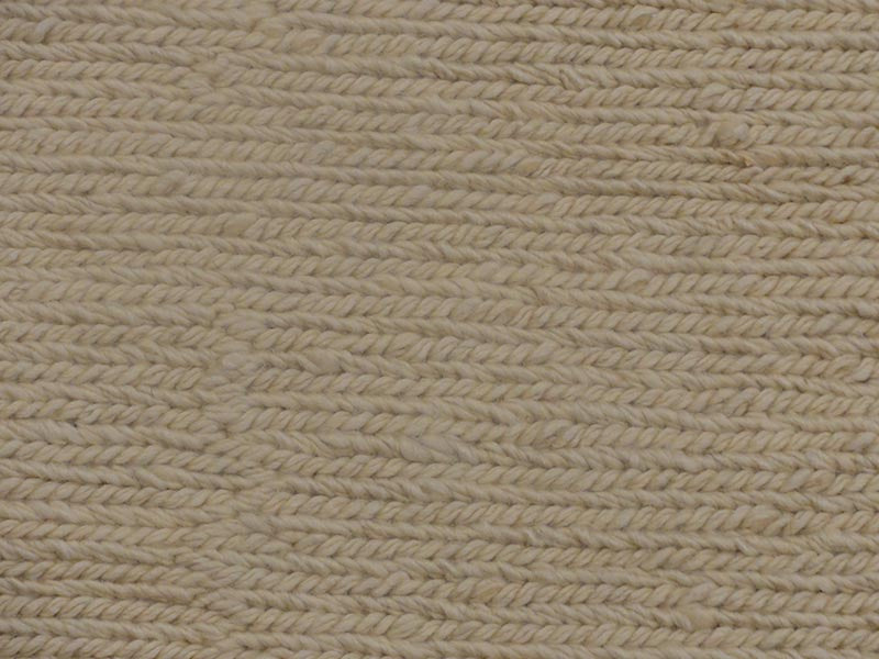 Plain White Loop Flat Weave 57480