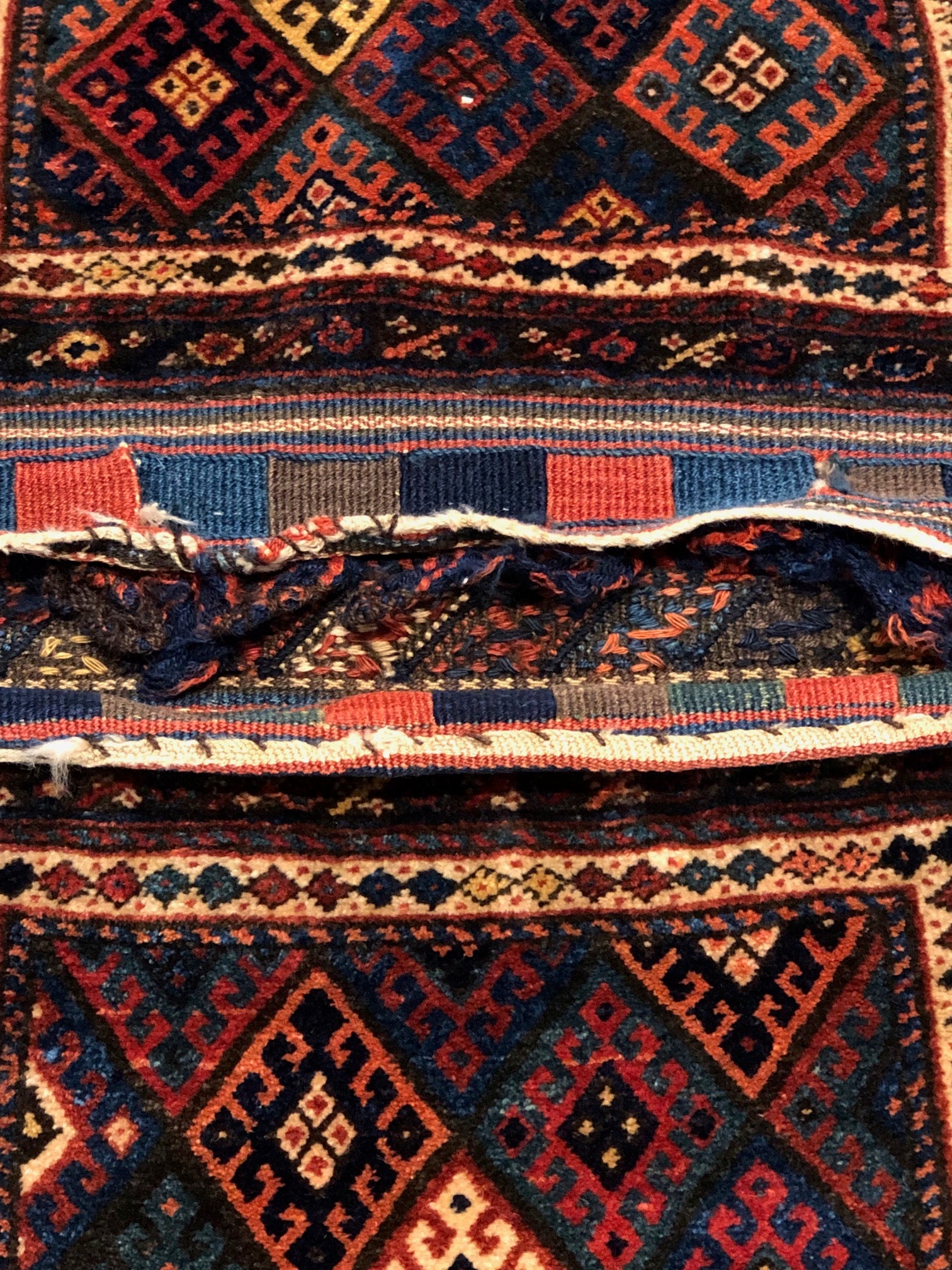 38234 Antique Jaf Kurd Double Khorjin