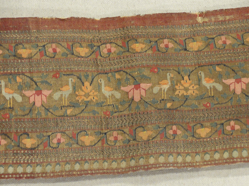 31776 Antique Mughal Sash 17th Century (Patka)