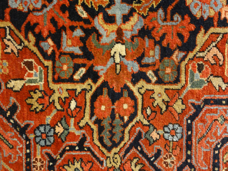 28401 Rare Antique Serapi Heriz