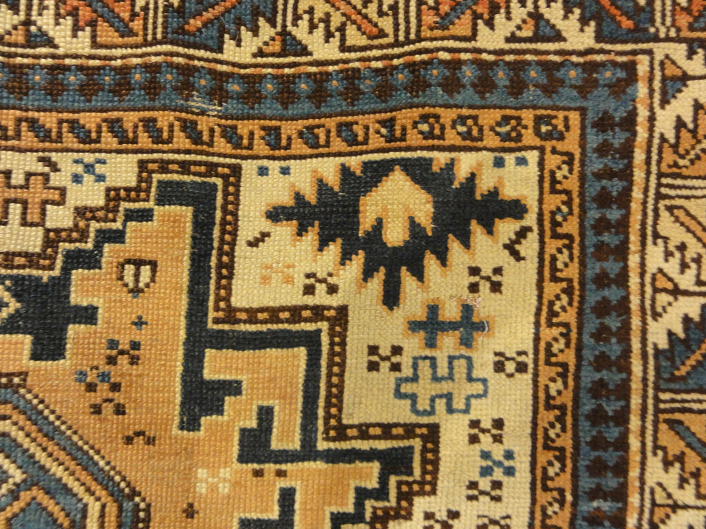 Antique CAucasian Leshgi Star Rug Circa 1880s 30491