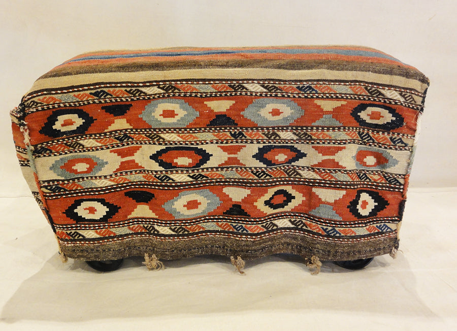 31990 Shahsavan Antique Kelim Camel Bag