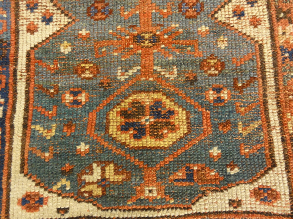 Rare Antique Turkish Tribal Makri Rug. A piece of genuine, woven carpet art sold by Santa Barbara Design Center, Rugs and More.
