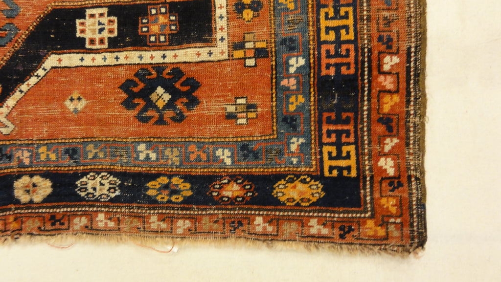 34560 Antique Kazak Rug