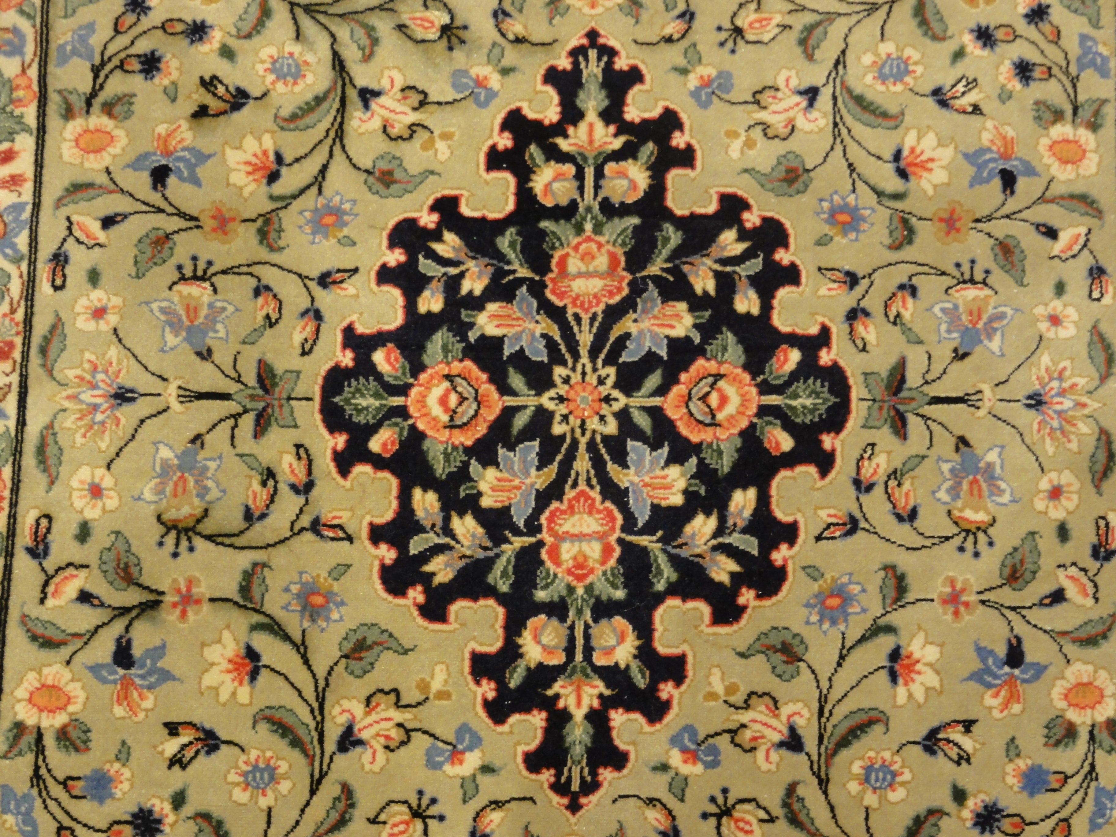 Vintage Persian Qum 33271