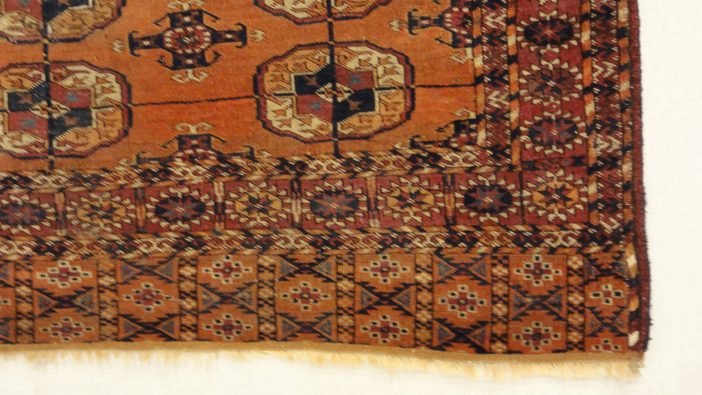 34593 Antique Turkaman Rug