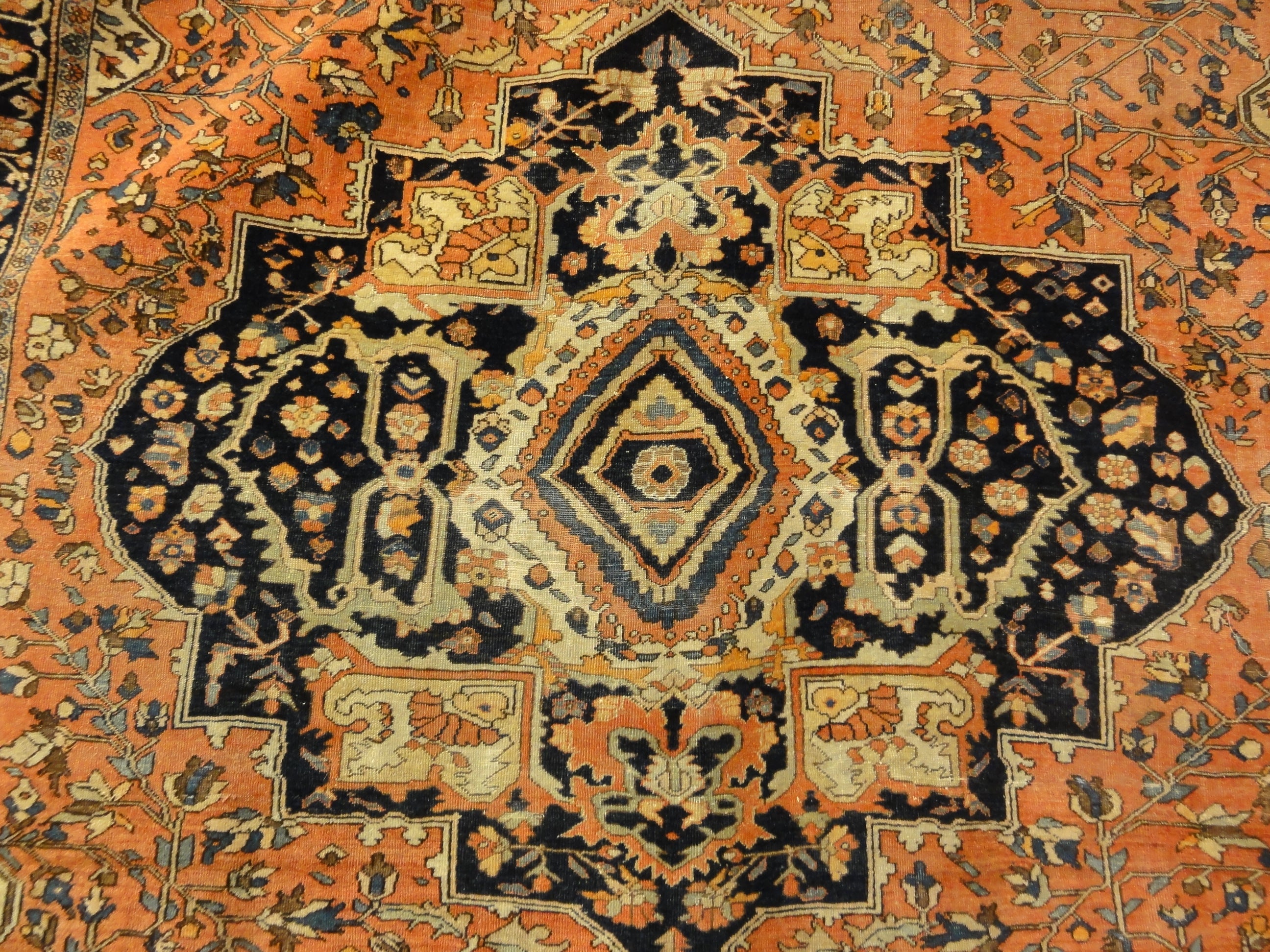 36229 Antique finest Mohajeran Sarouk in full pile