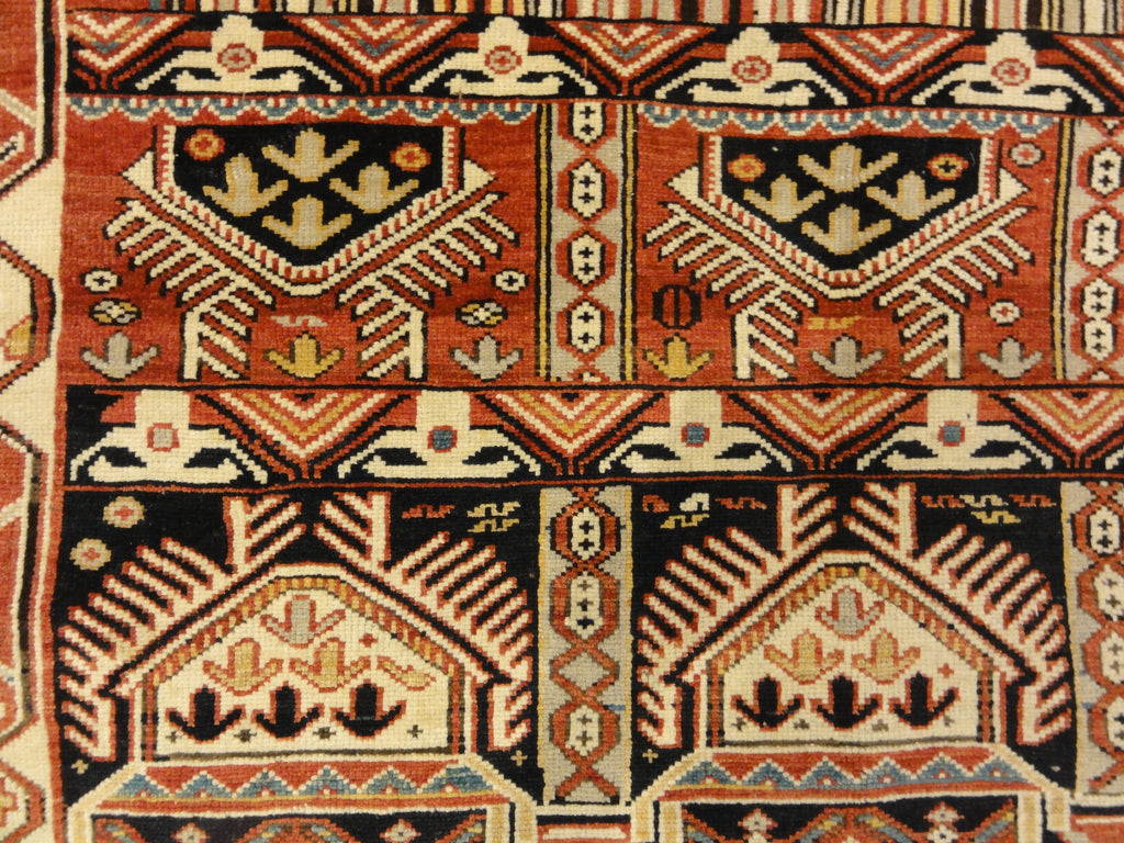 Fine Antique Shirvan meditation Rug with Aya Sofia woven Ca. 1880 mint condition 36232