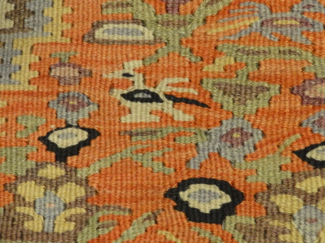 33849 Antique Senneh Kelim