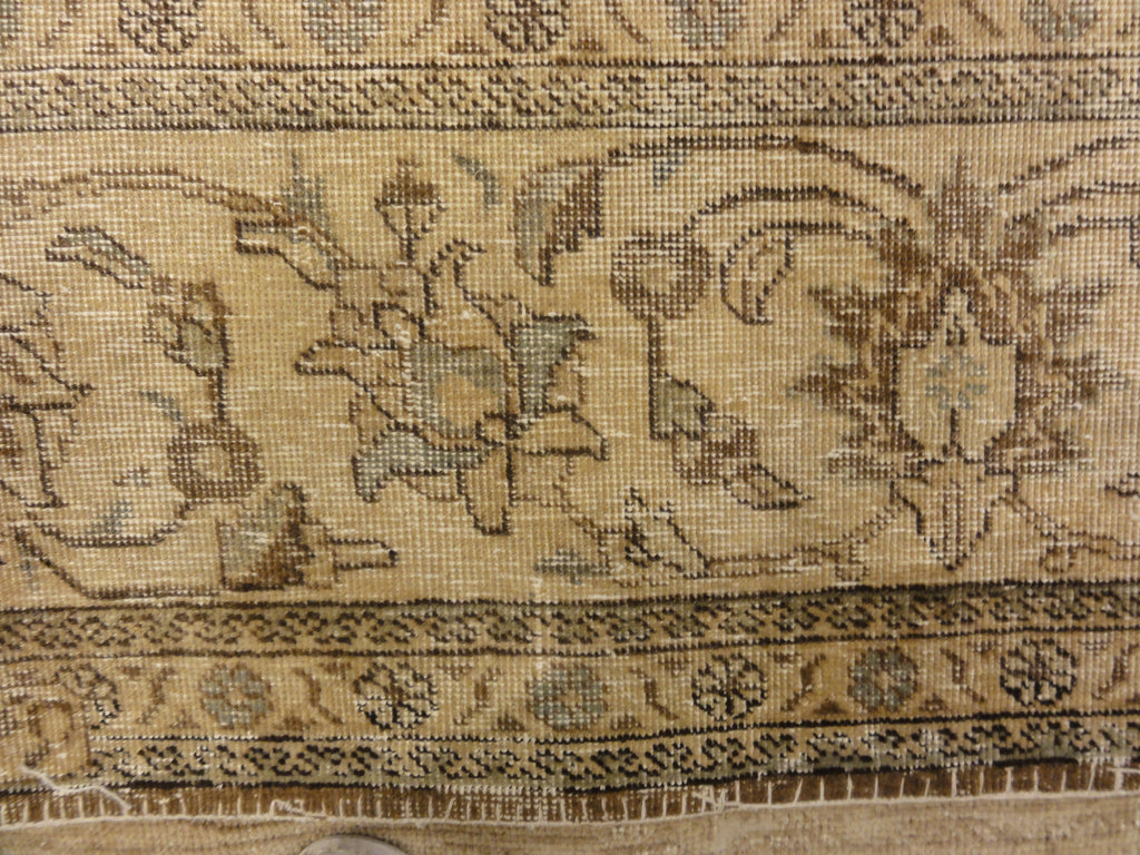 Antique Beige and Pink Persian Tabriz Genuine Authentic Intricate Woven Carpet Art Santa Barbara Design Center and Rugs and More