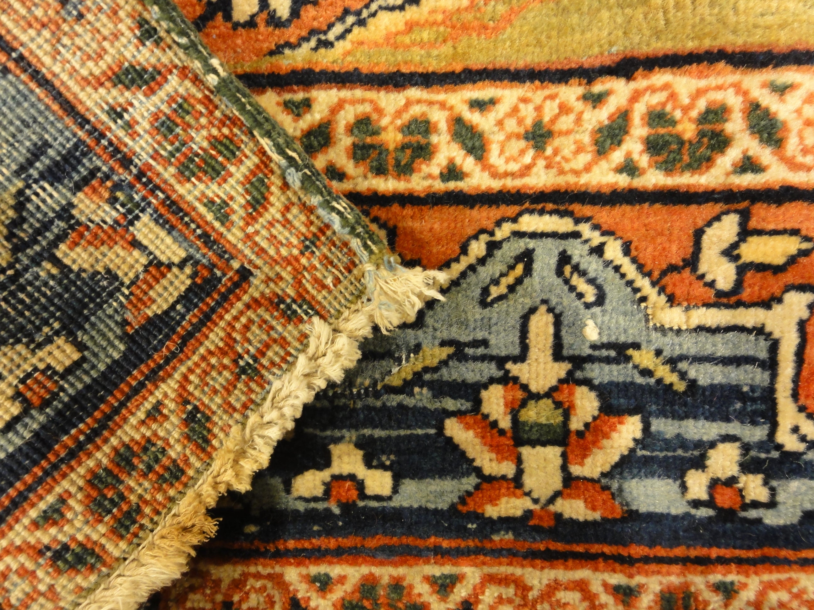 Antique Sarouk Farahan Woven Rug Circa 1880 30154