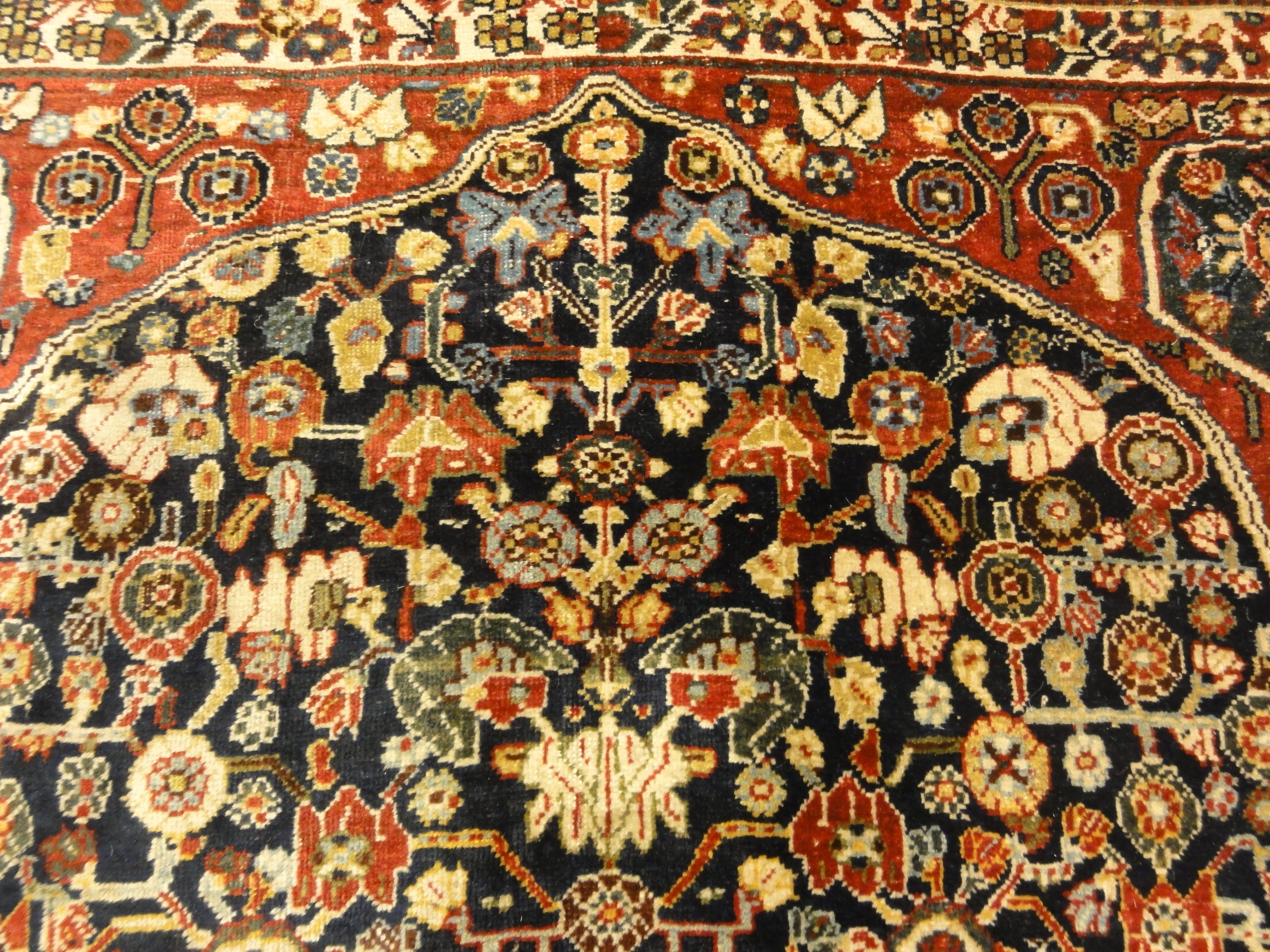 Very Rare Antique millefleure Qashqai 1001 Flowers Rug 30699