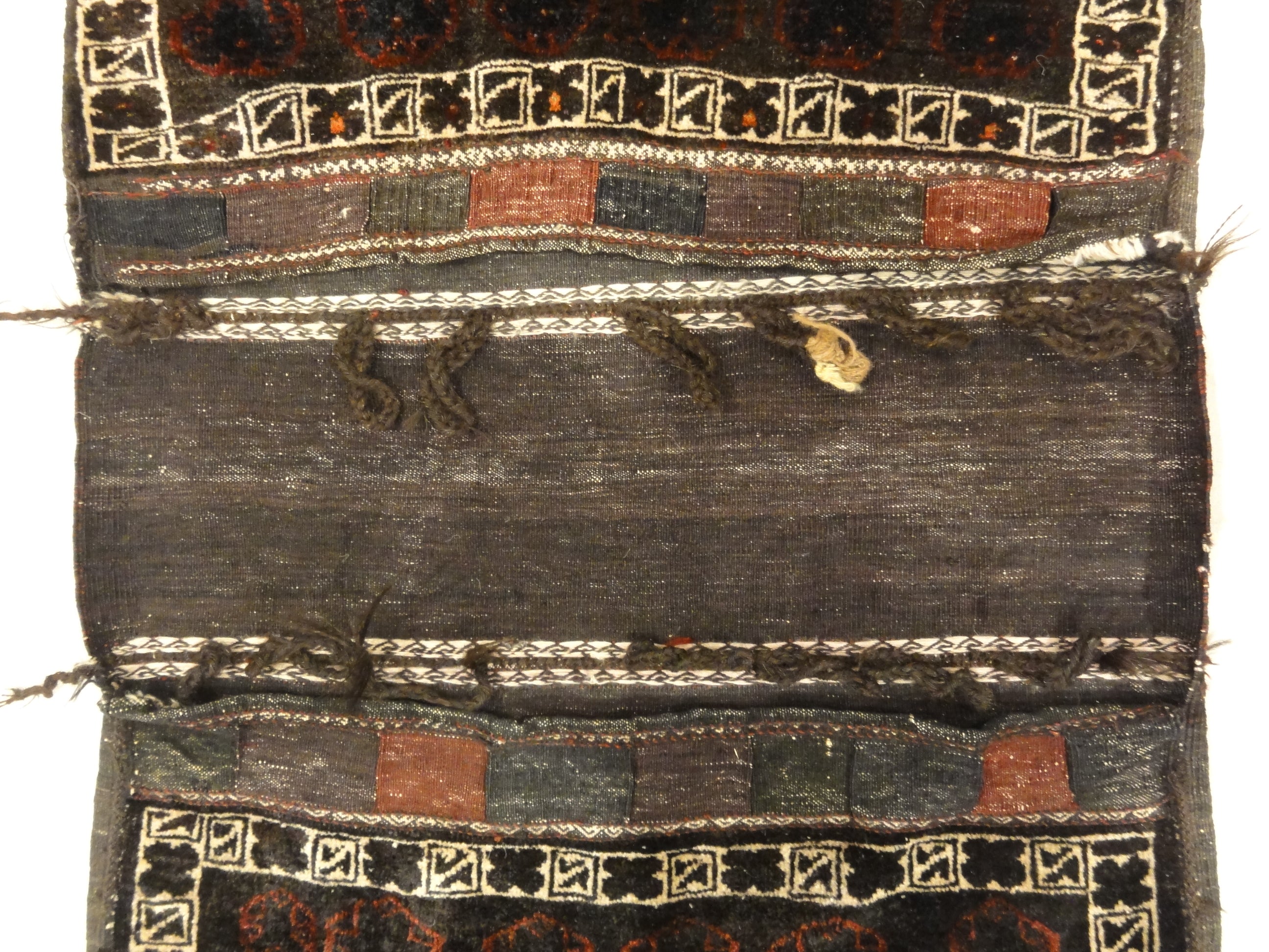 30163 Antique Persian Beluch Complete Saddle Bag