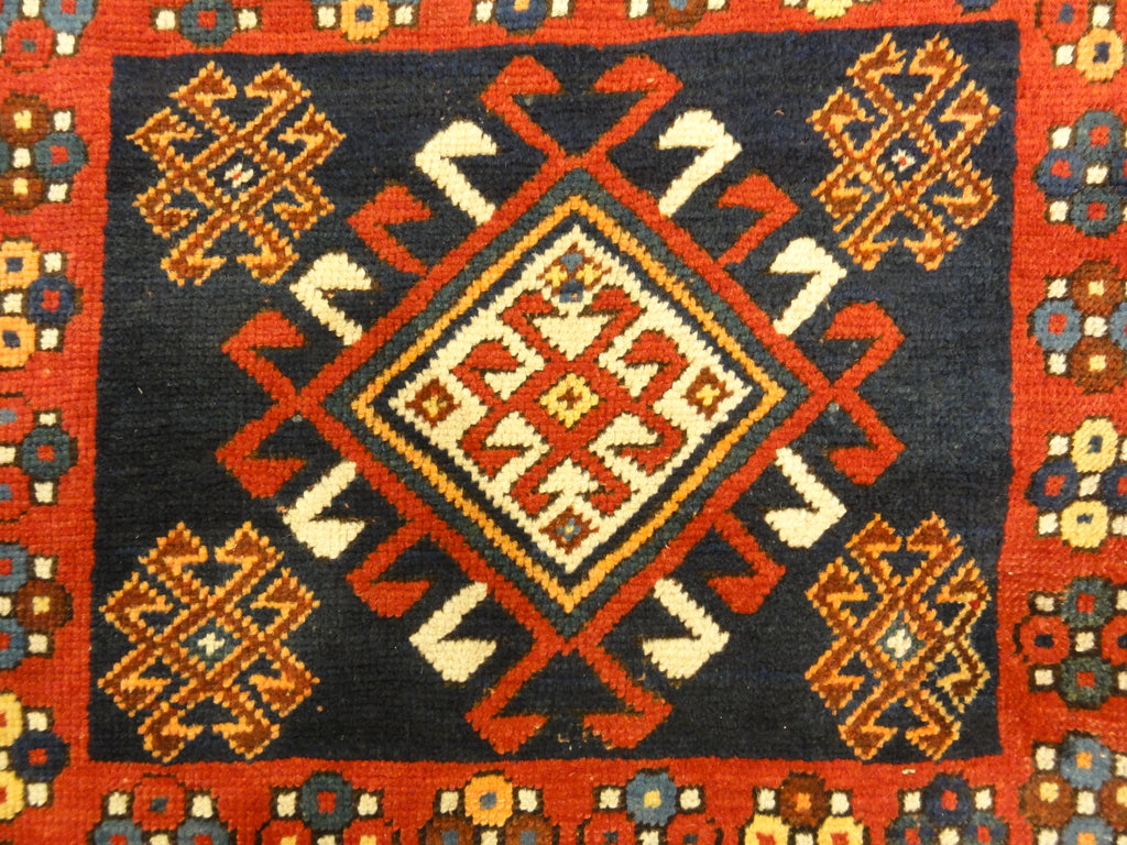 Antique Kazak Double Prayer Rug 30532