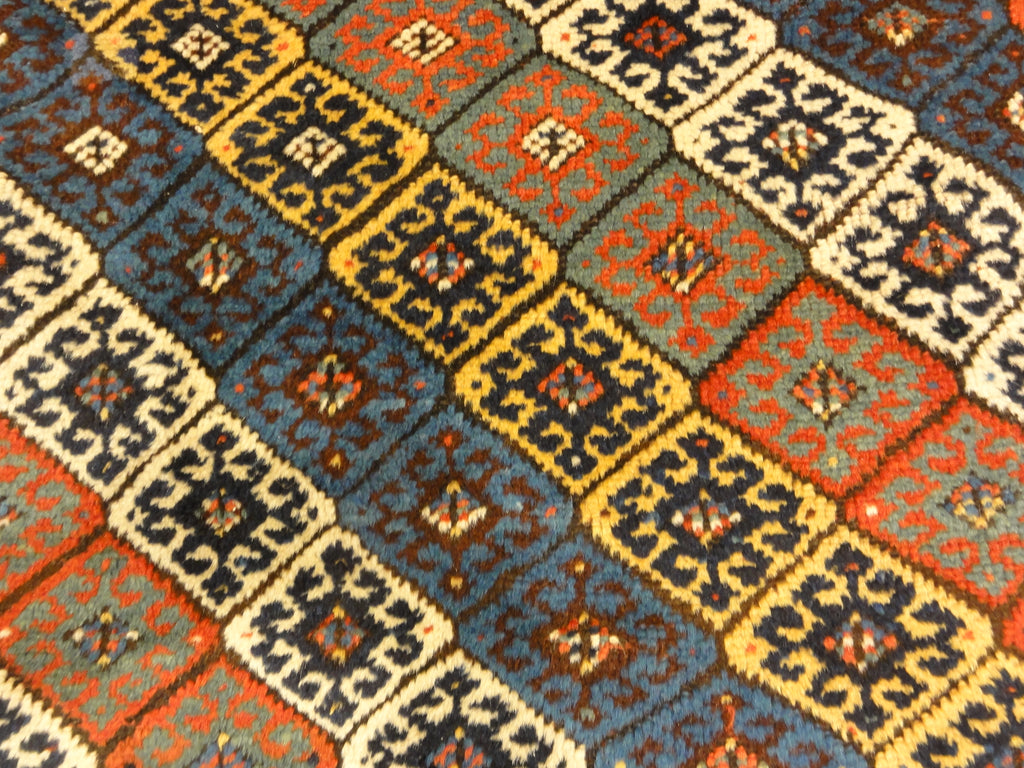 Unique Rare Jaf Kurd Rug Circa 1860s rainbow 30656