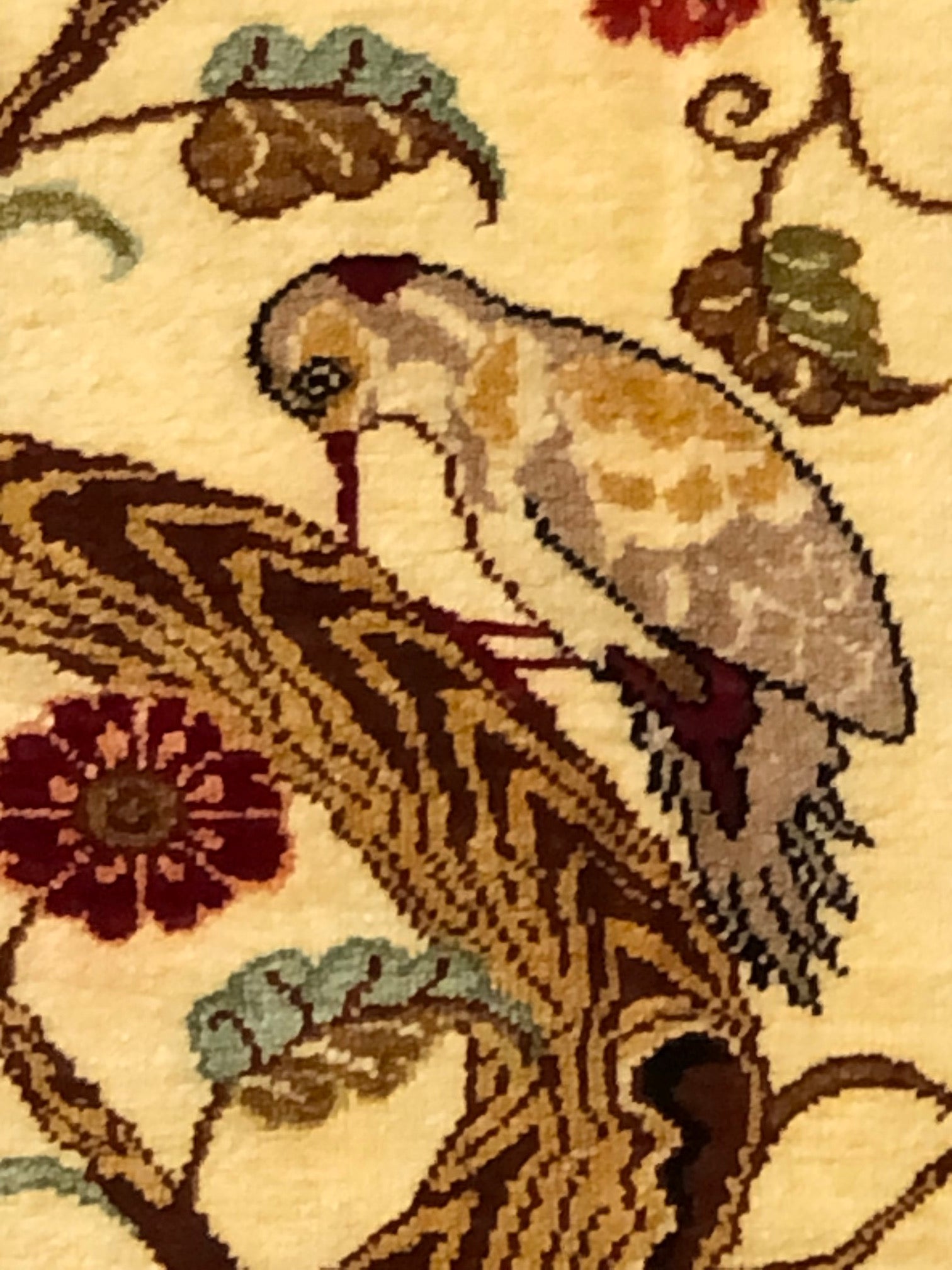 Vintage Fine Persian Silk Rug 37909