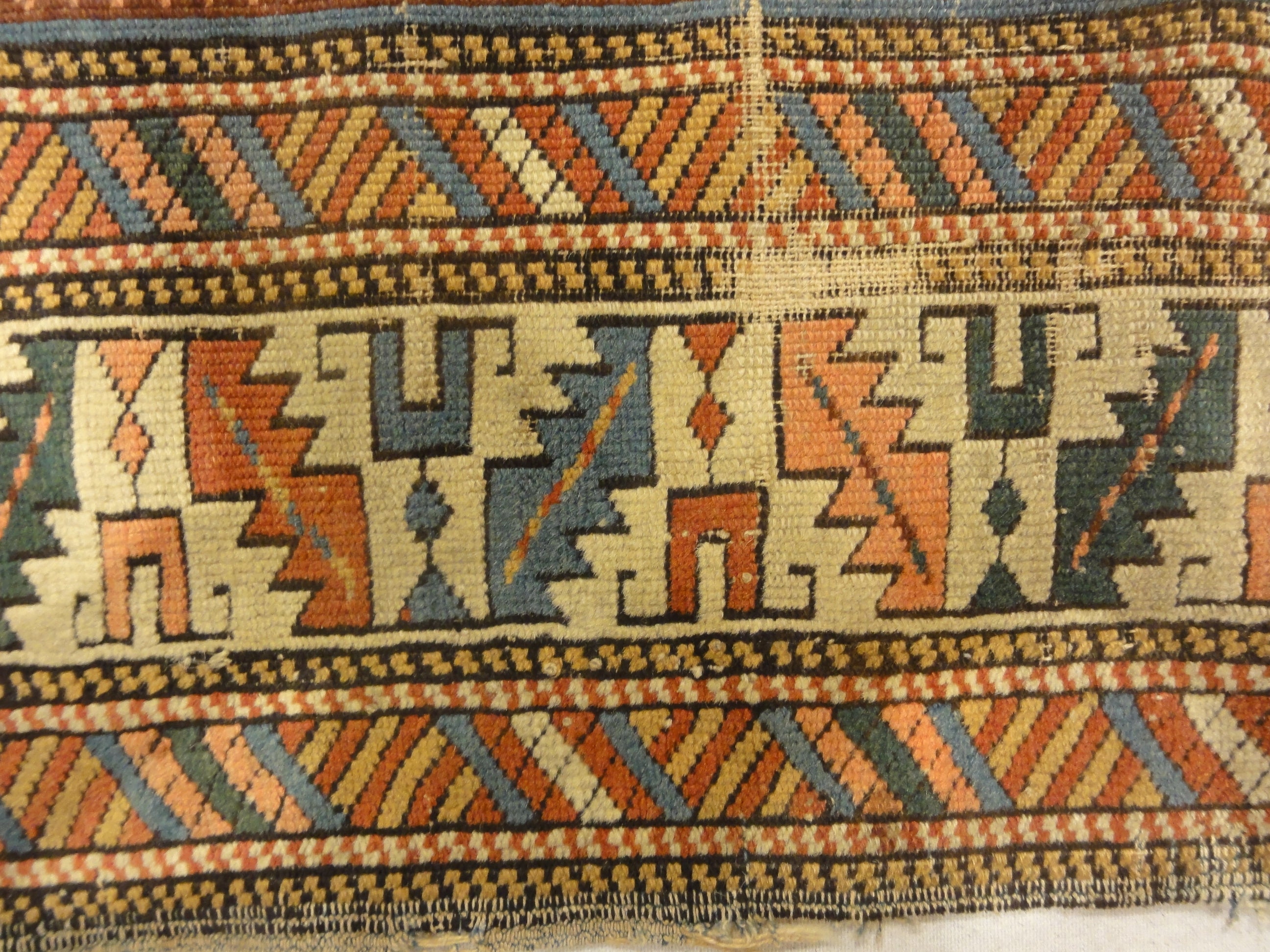 Antique Kuba East Caucasian Rug. A piece of genuine authentic woven carpet art sold by Santa Barbara Design Center, Rugs and More.