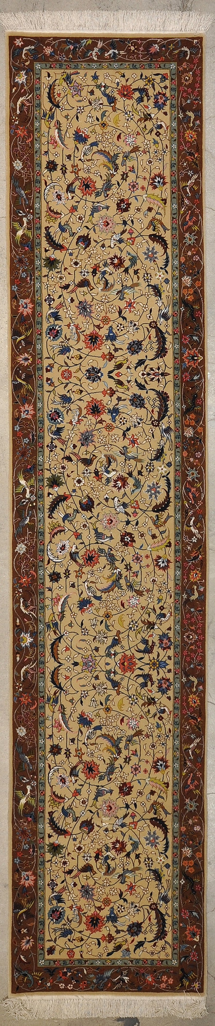 Fine Wool & Silk Tabriz Runner rugs and more oriental carpet 44003-