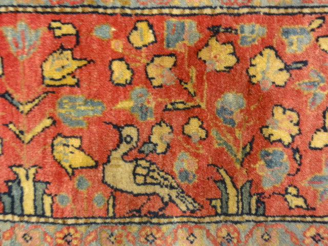 Antique Dabir Kashan. The finest hand-knotted and natural dyed fibers. Tree of life. Rugs & More Santa Barbara Design Center