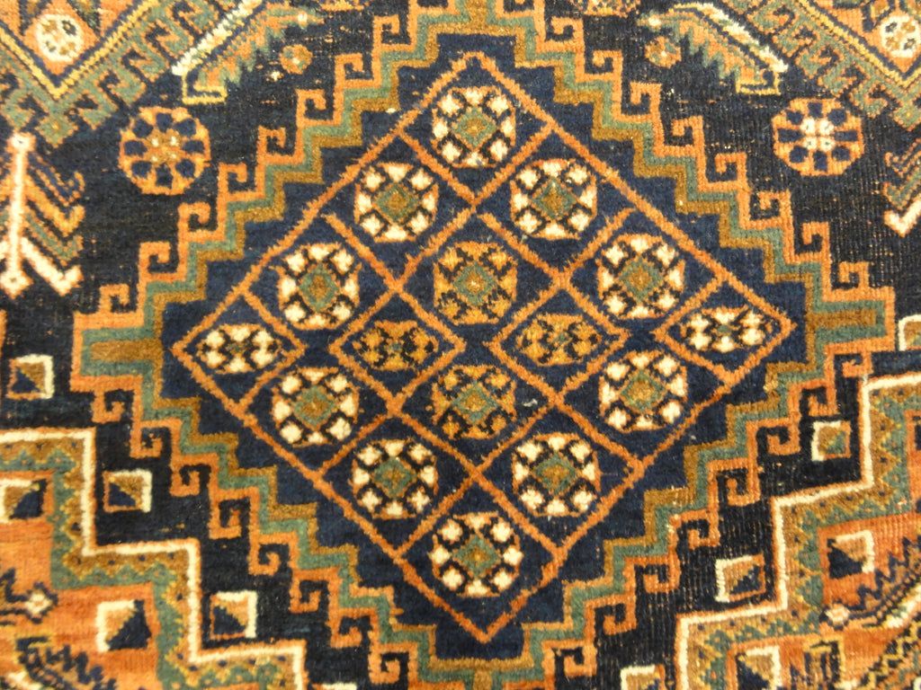 Antique Persian Afshar Rug Circa 1880. A piece of genuine authentic woven carpet art sold by Santa Barbara Design Center Rugs and More.