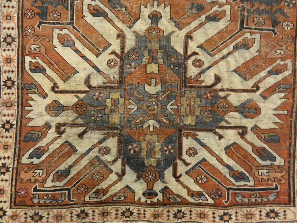 30729 Antique Eagle Kazak Chelaberd Rug