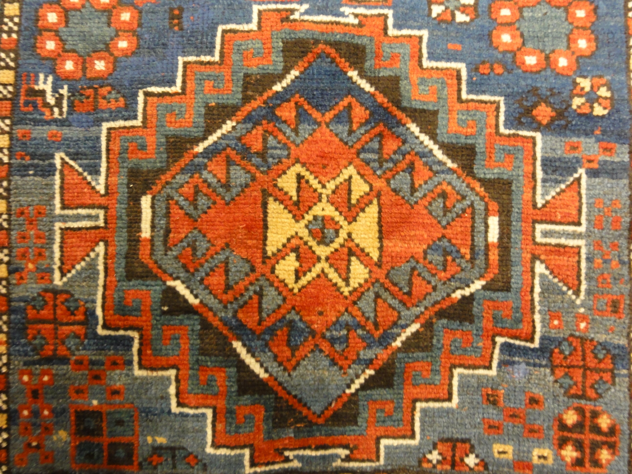 30530 Antique Kazak Rug Circa 1880