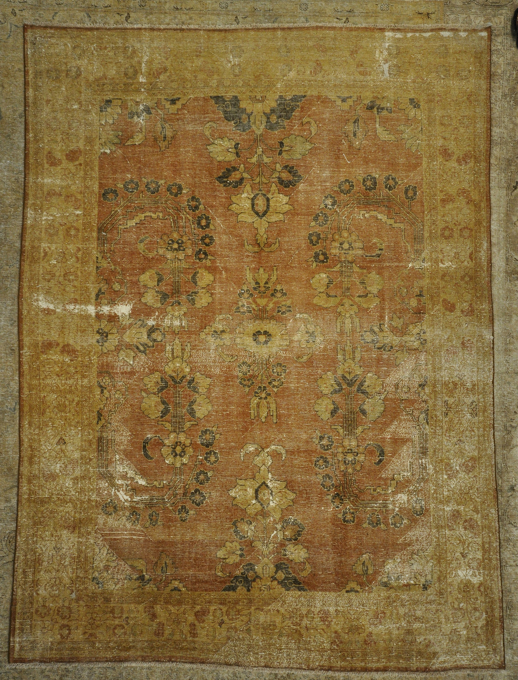 Beautiful Antique Beige Persian Tabriz Rug Genuine Woven Carpet Art Intricate Authentic Santa Barbara Design Center Rugs and More