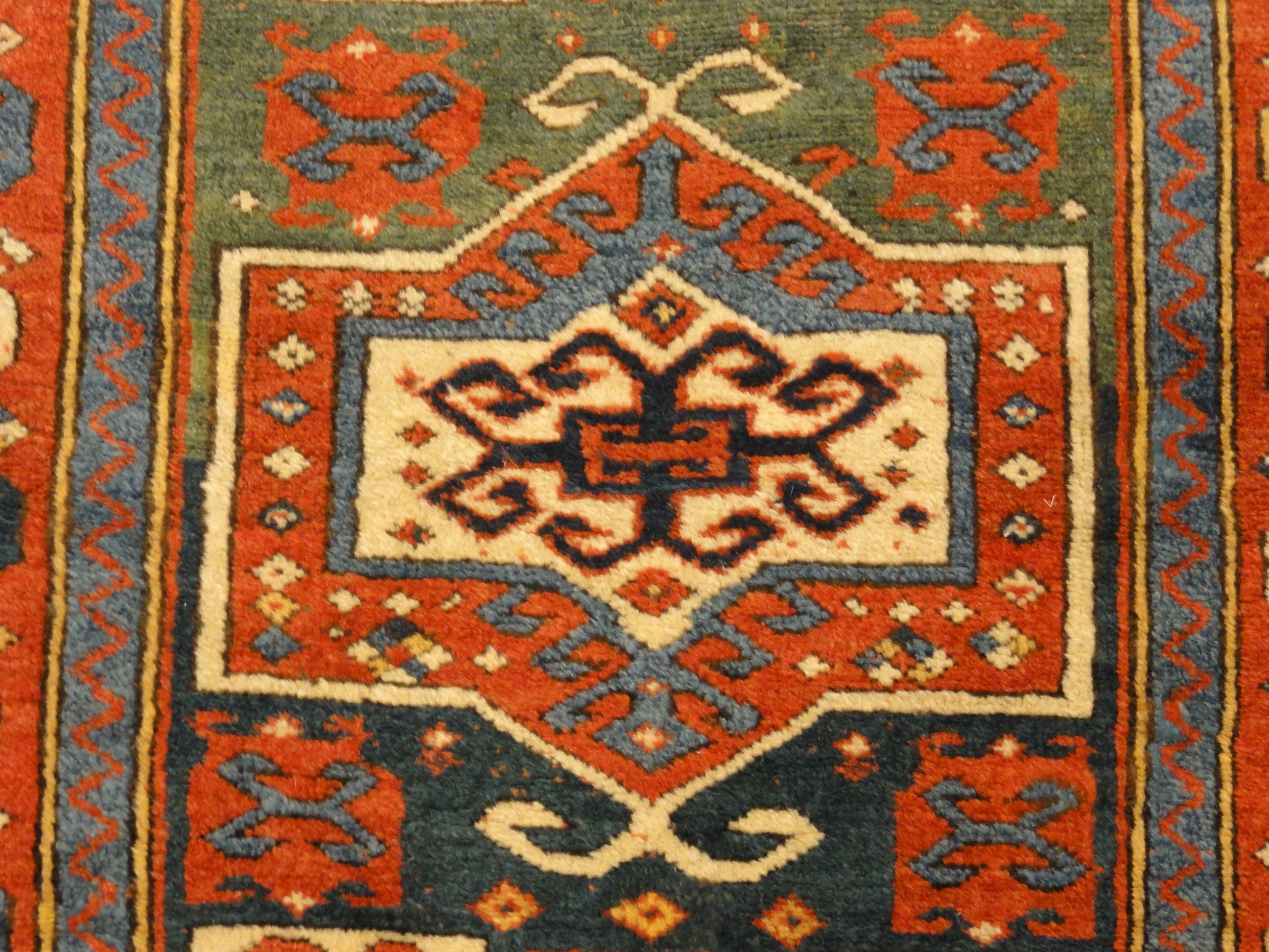 30642 Antique Karachof Kazak Prayer Rug in mint condition ca. 1870