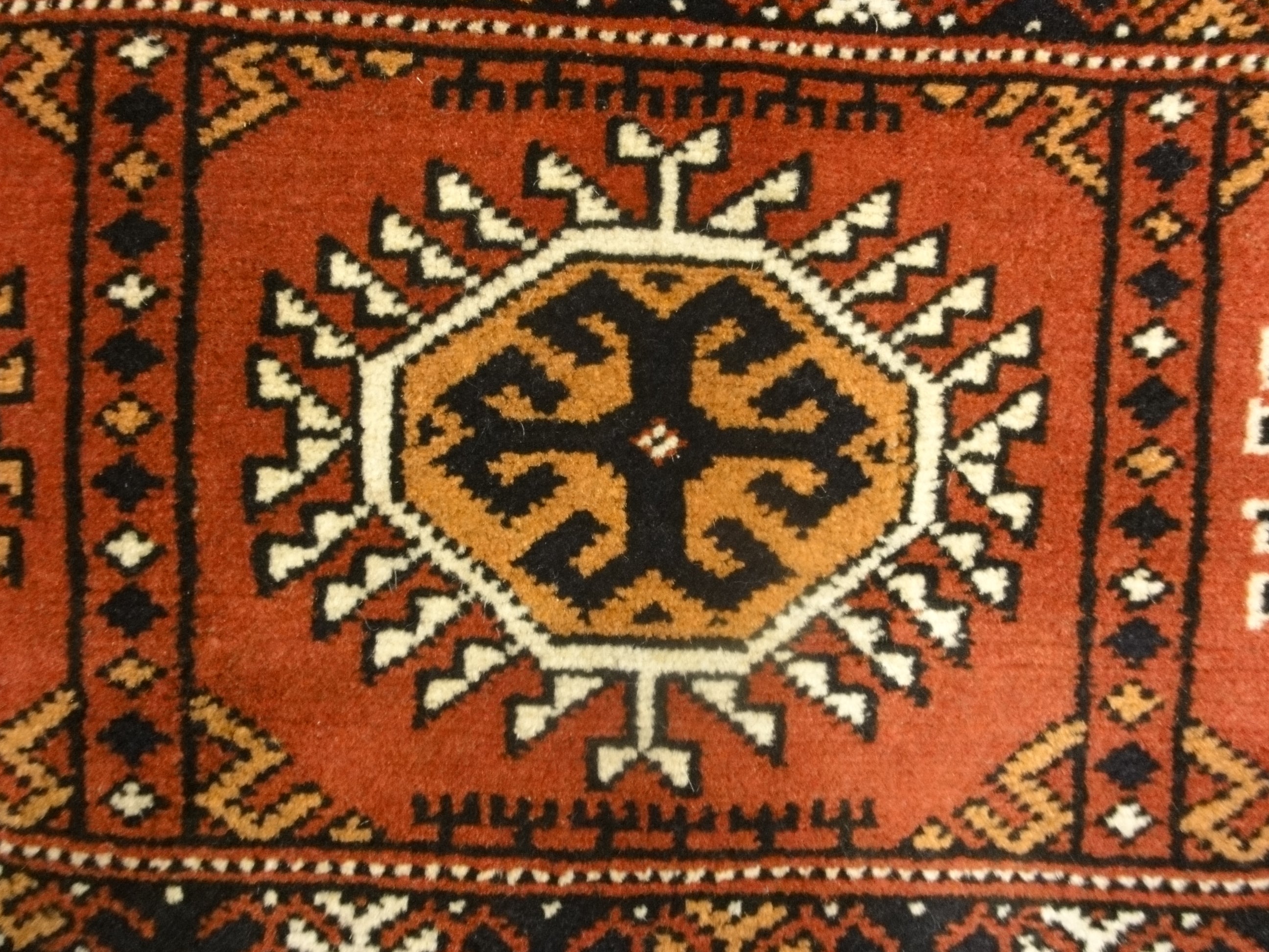 30341 Vinatge Persian Turkomen with Silk Foundation