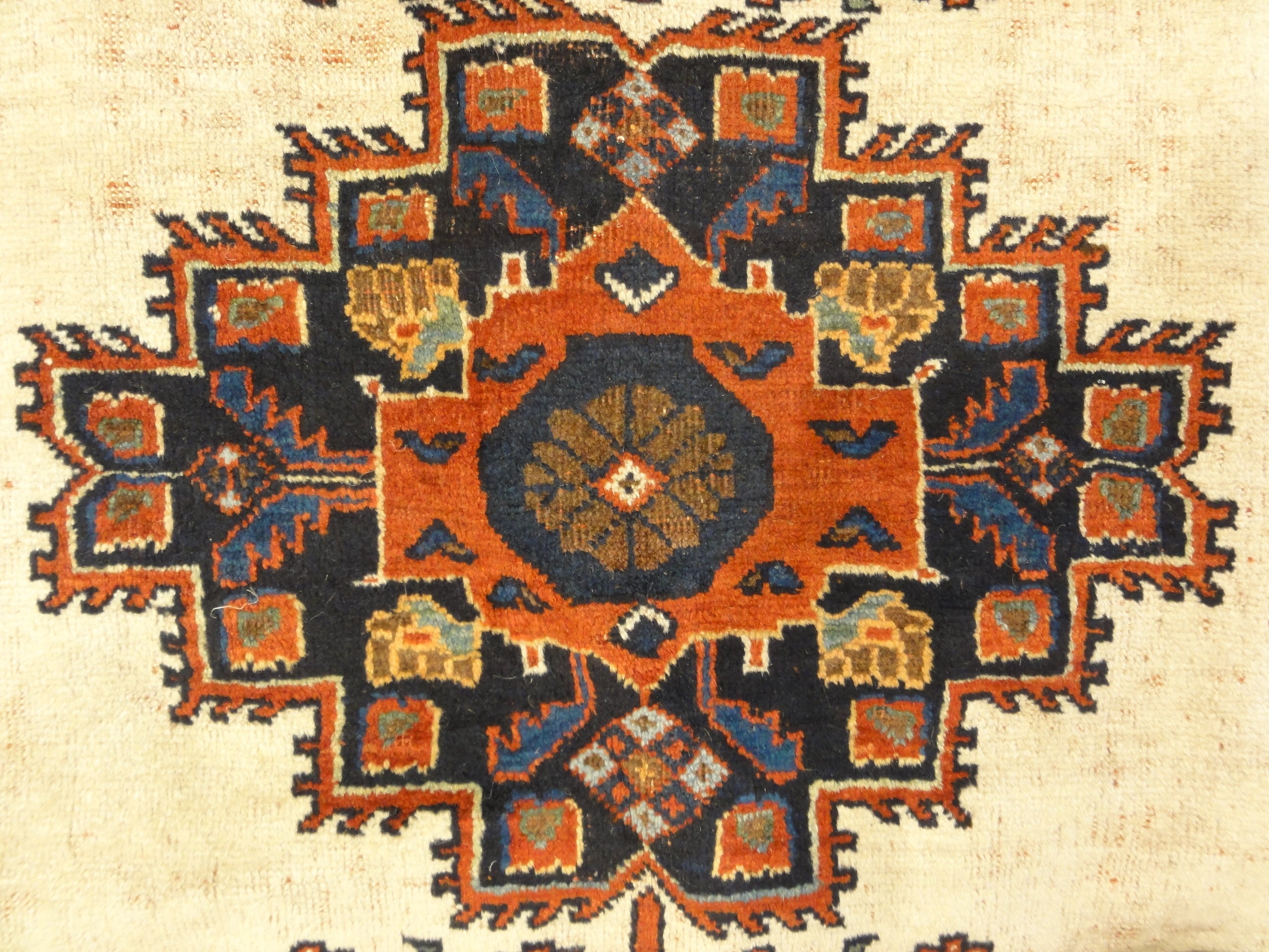 A Rare Antique Persian Afshar Rug. A piece of genuine handwoven carpet art. Sold by Santa Barbara Design Center, Rugs and More.