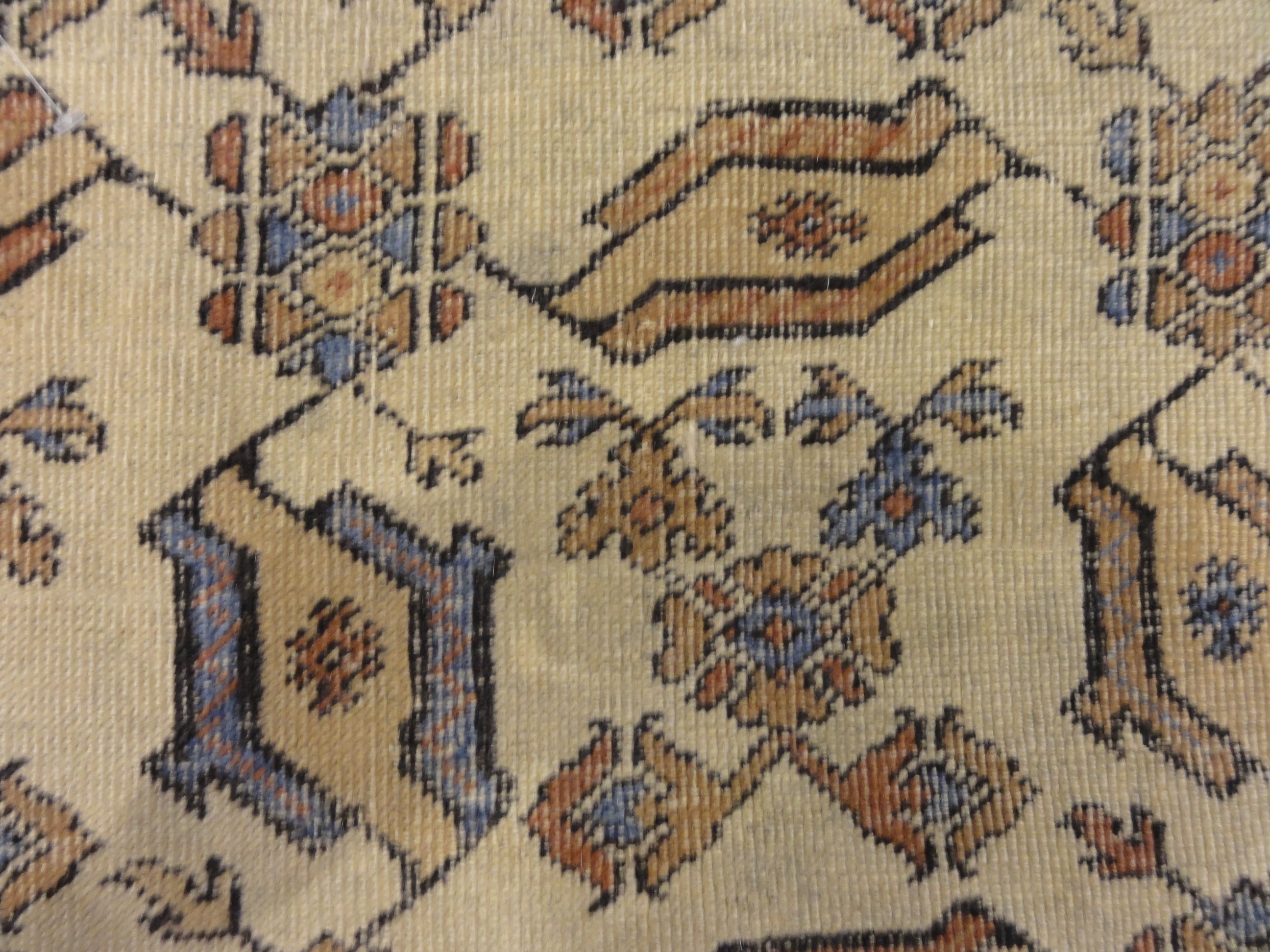 Very Rare Antique Selendi Bird Turkish Oushak. A piece of genuine woven carpet art sold by Santa Barbara Design Center Rugs and More.