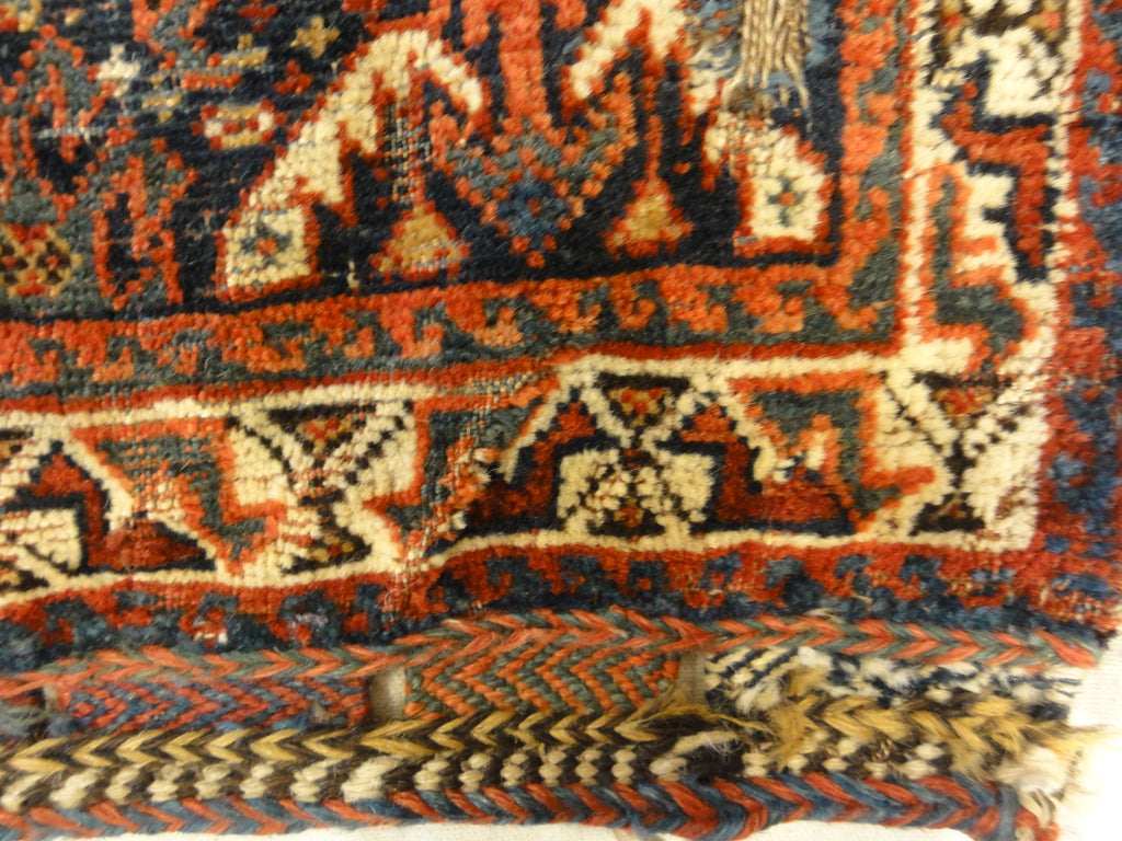 Antique Khamseh Bag Face. Rugs & More in the Santa Barbara Design Center. This is a made from fine craftsmanship and lustrous wool.