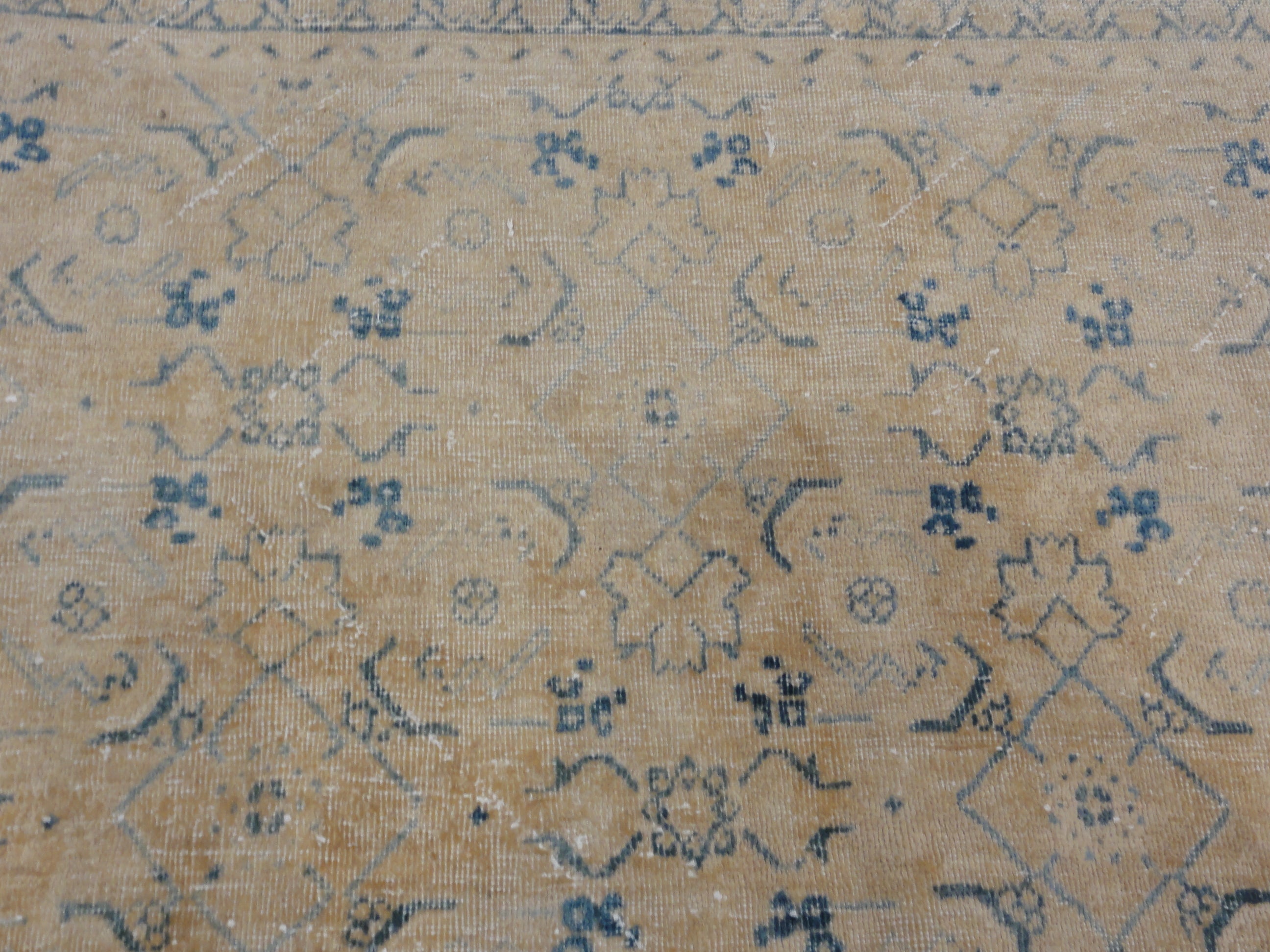 34860 Antique Vintage Tabriz Rug