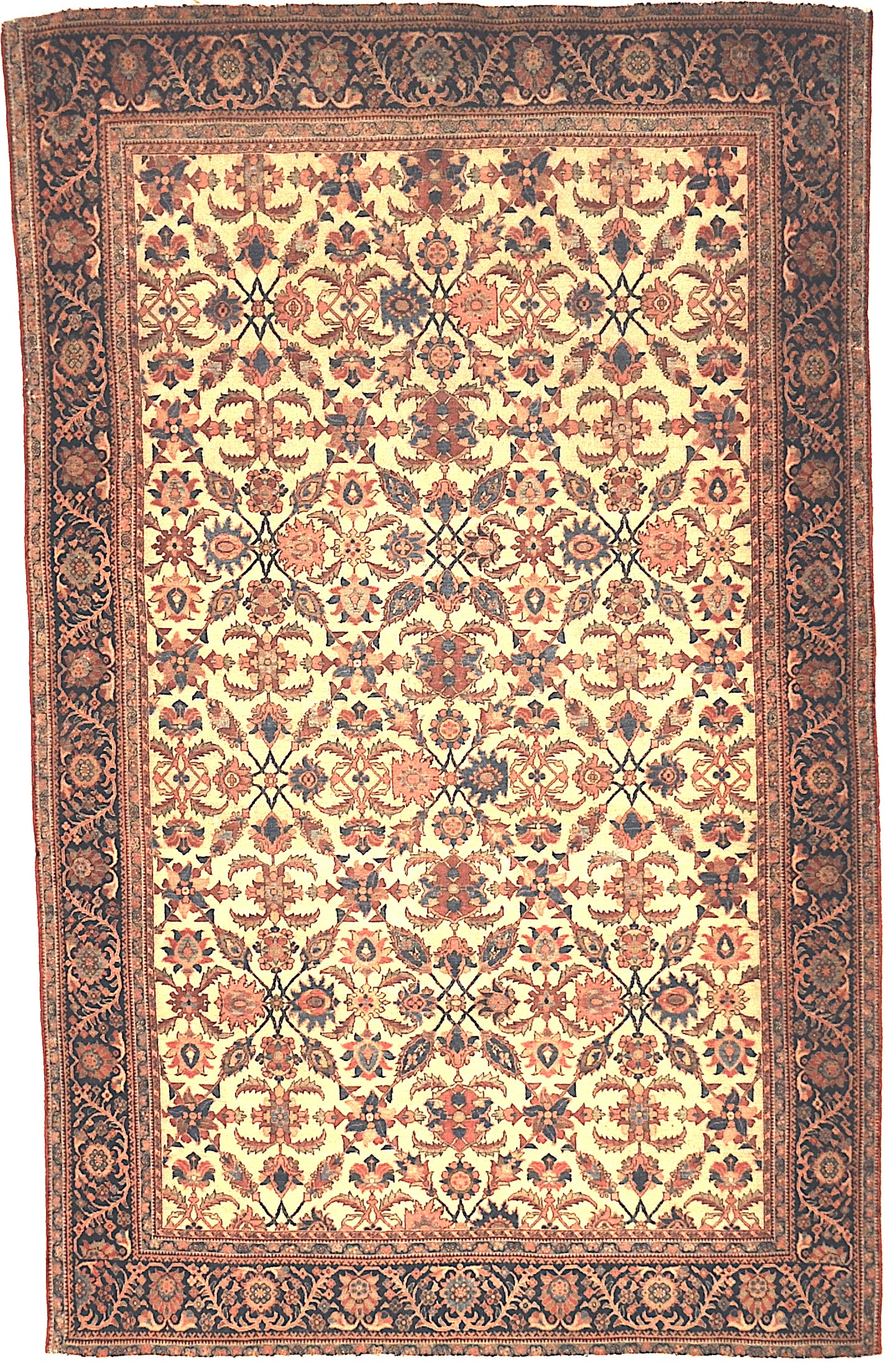 Extraordinarily Finely Knotted Exemplary Farahan Rug With a Classic Design Genuine Woven Carpet Art Santa Barbara Design Center Rugs and More