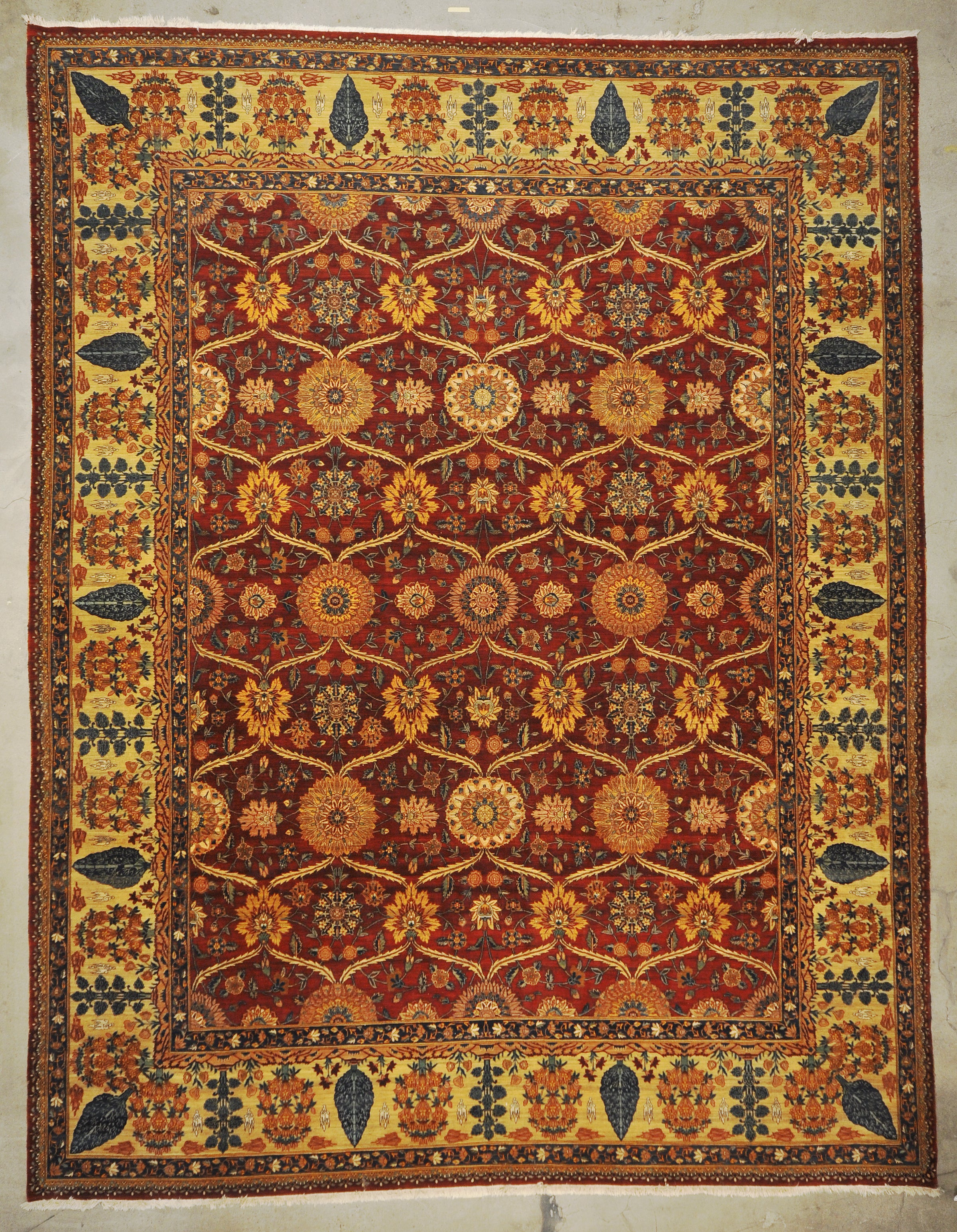 Vintage Mughal Pashmina rugs and more oriental carpet 33266-