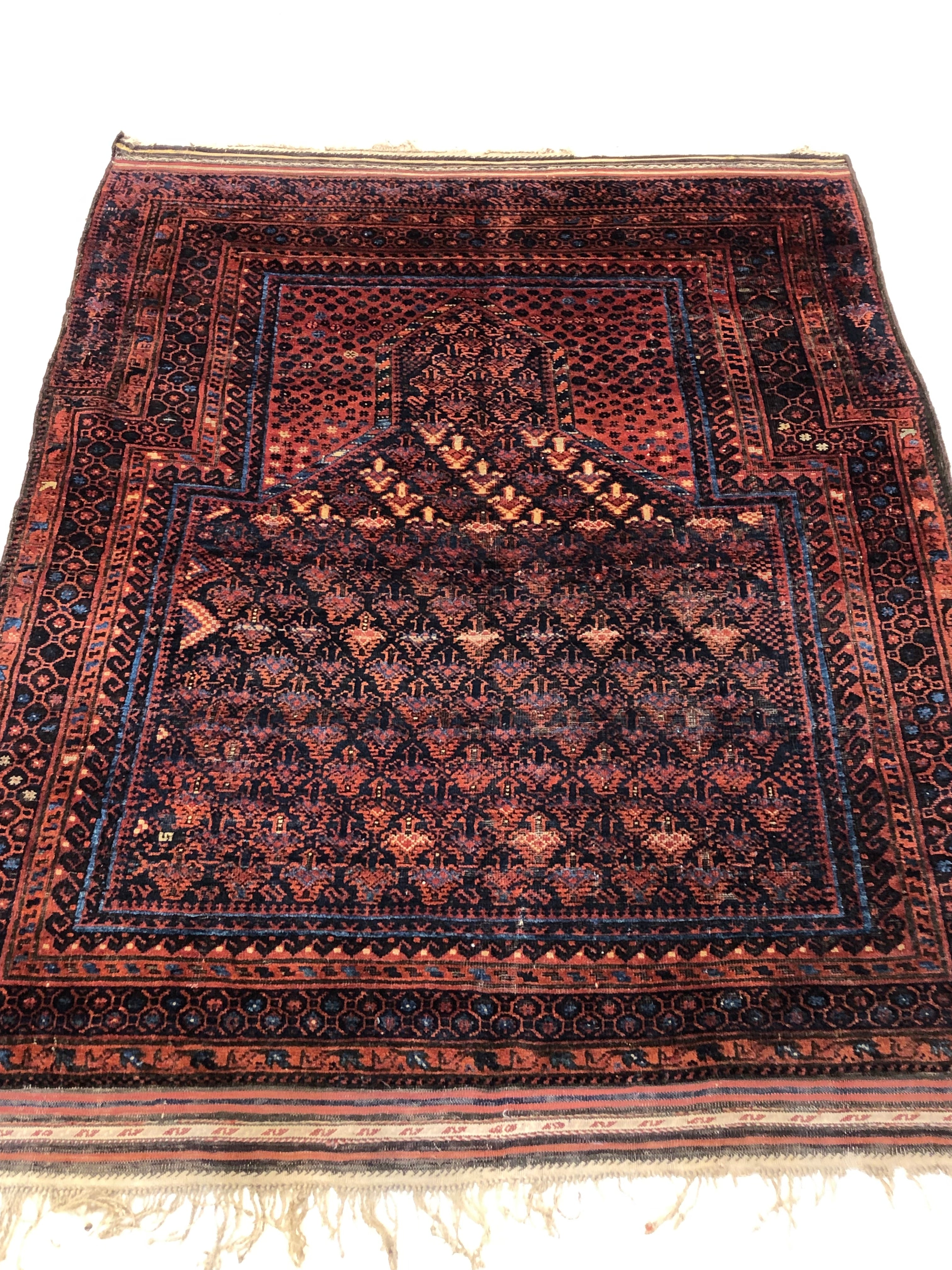 37890 Antique Dokhtar e Ghazi Baluchi Prayer Rug