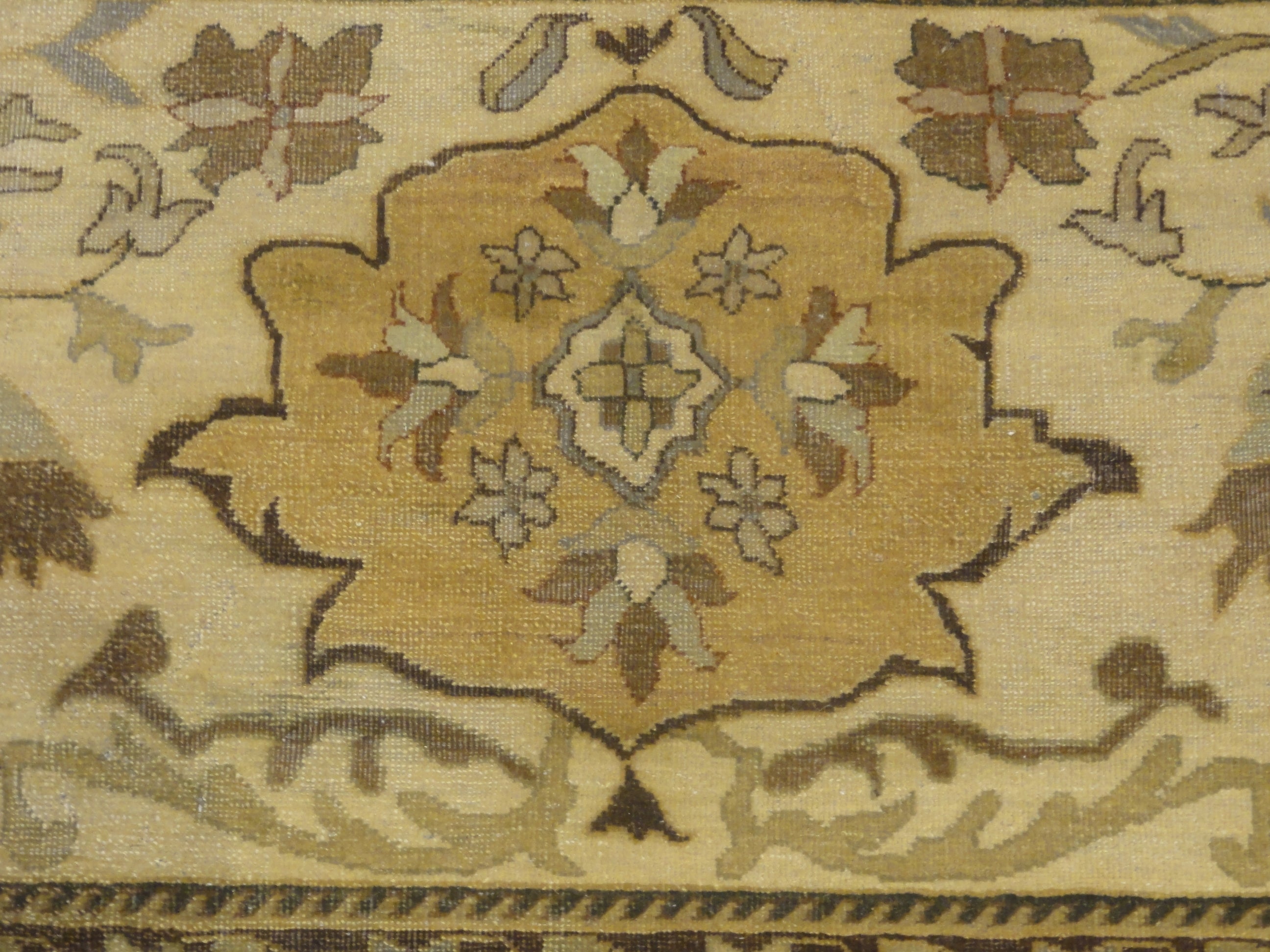 Antique Larestan Ivory Rug 30465