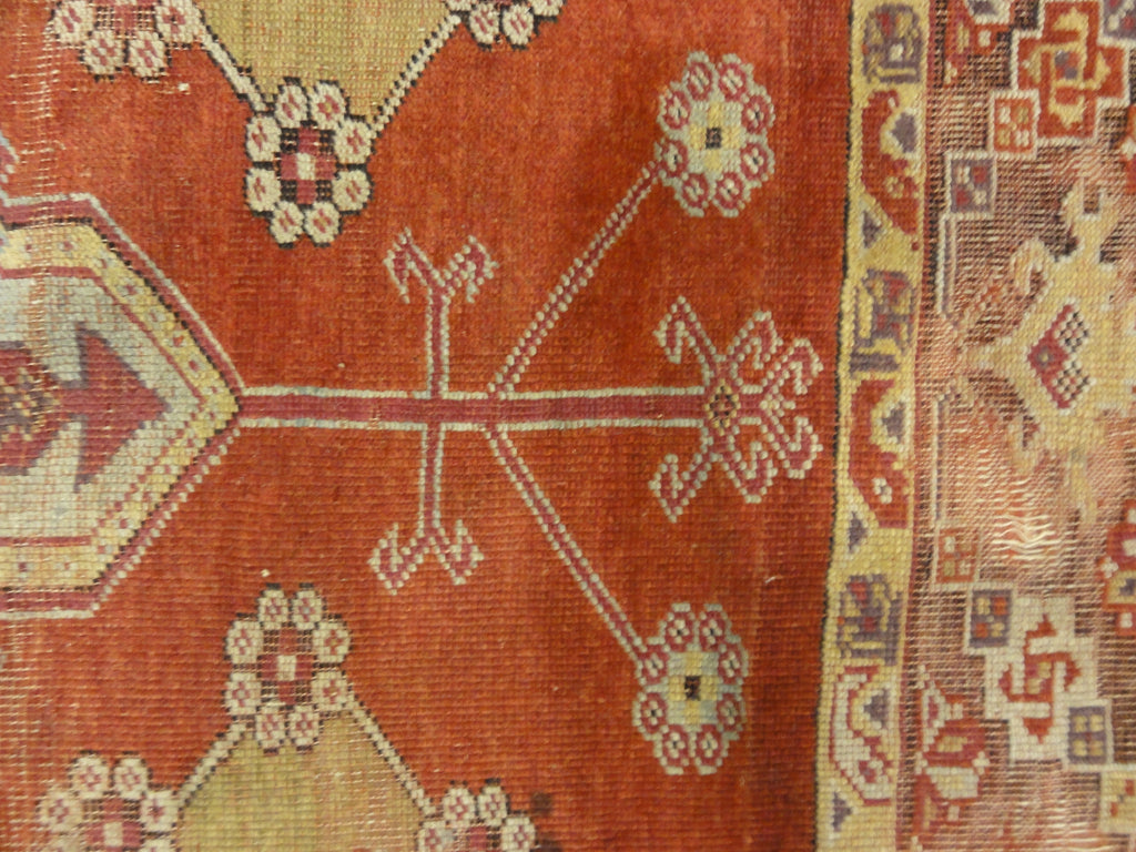 Antique Turkish Handwoven Mugur Rug Genuine Authentic Intricate Woven Carpet Art Santa Barbara Design Center Rugs and More