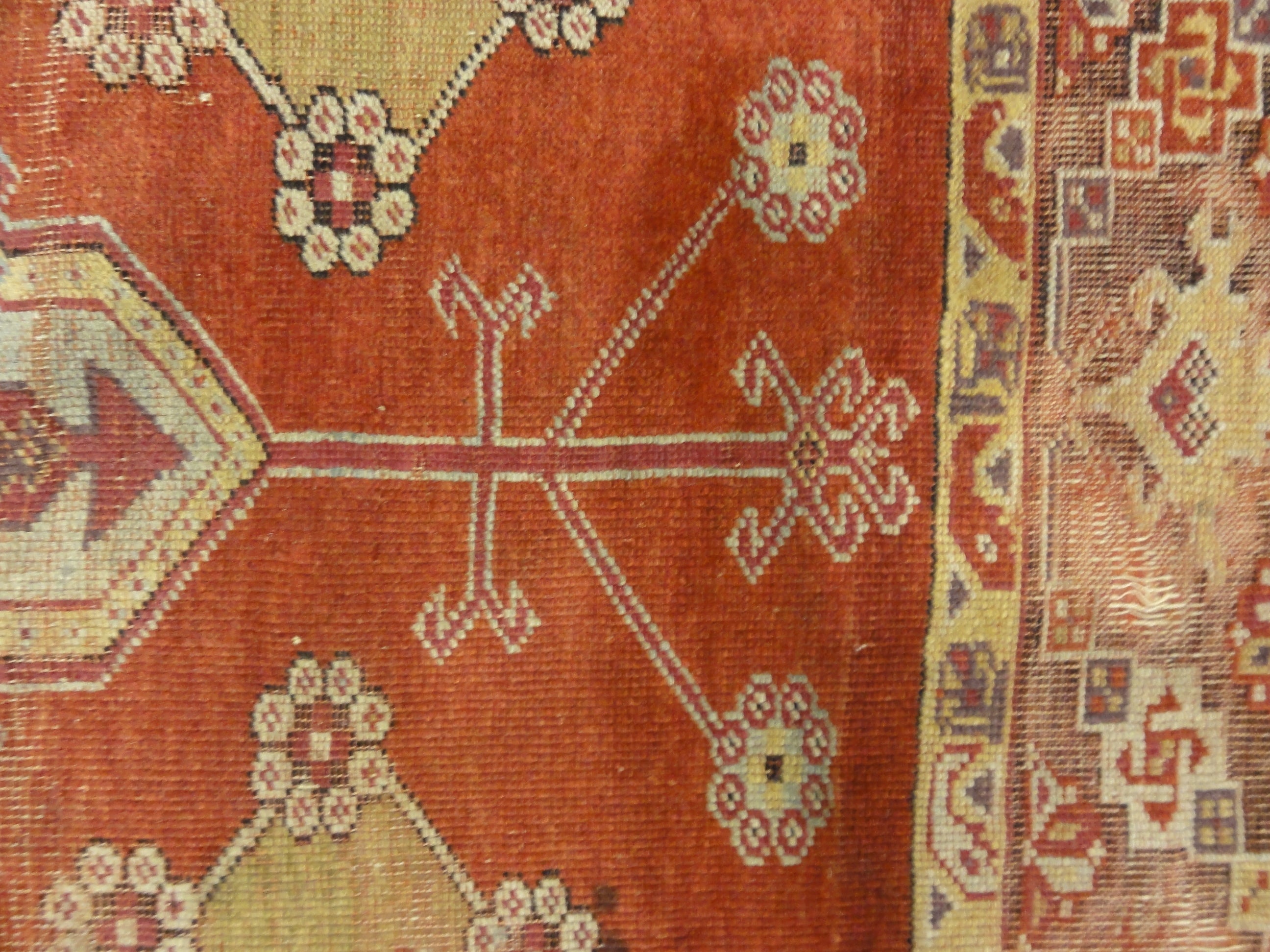 Antique Turkish Handwoven Mugur Rug Genuine Authentic Intricate Woven Carpet Art Santa Barbara Design Center Rugs and More