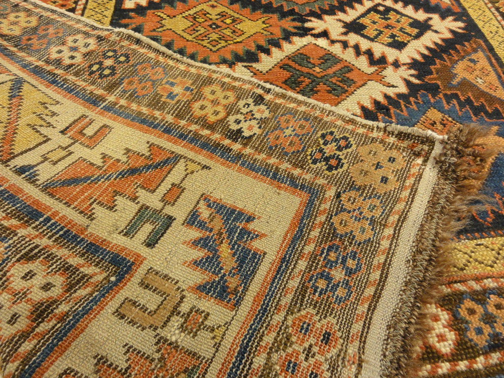 Antique Shirvan Runner Rug. A piece of authentic antique genuine woven carpet art sold by Santa Barbara Design Center, Rugs and More.